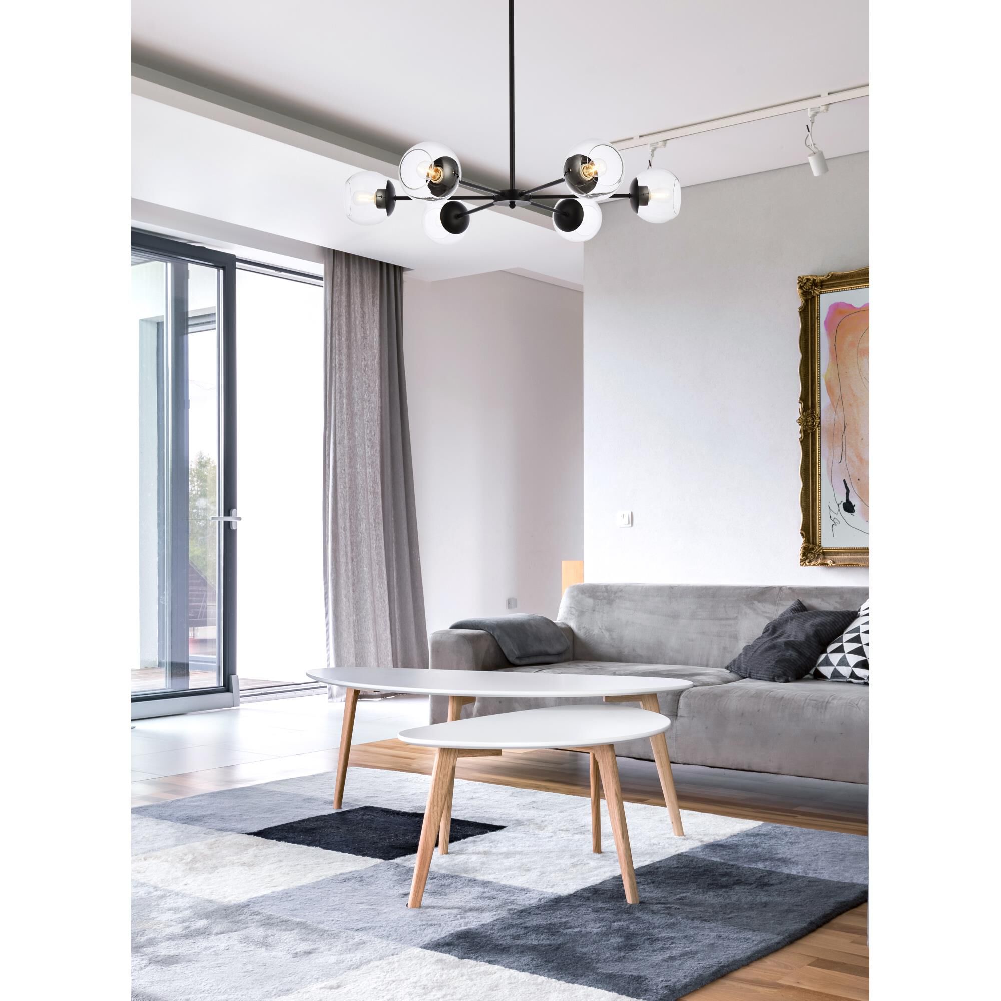 Briggs 36 Inch 6 Light Chandelier by Elegant Lighting