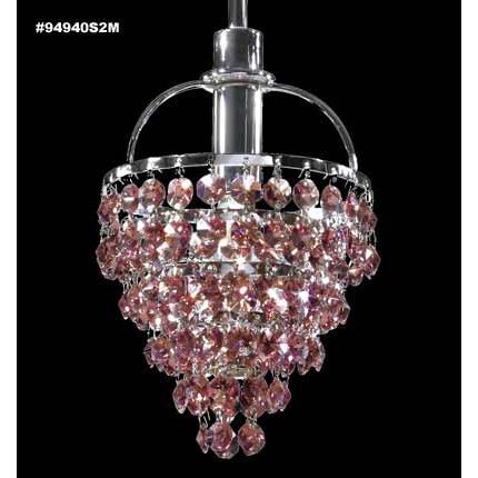 Shown in Silver finish and Imperial Amethyst crystal 