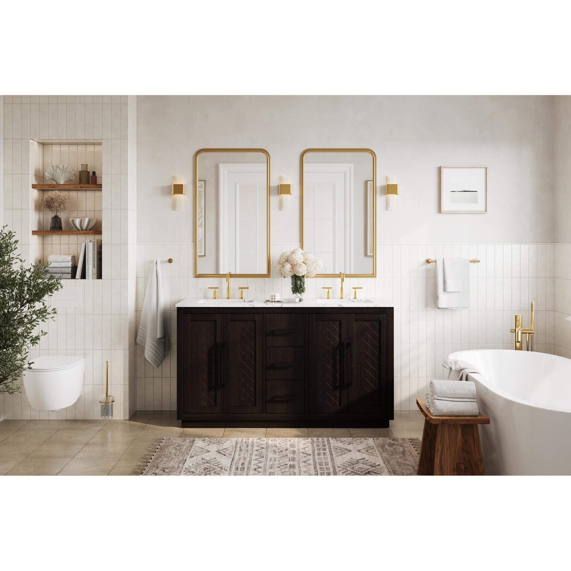 Shown in Chocolate Oak finish