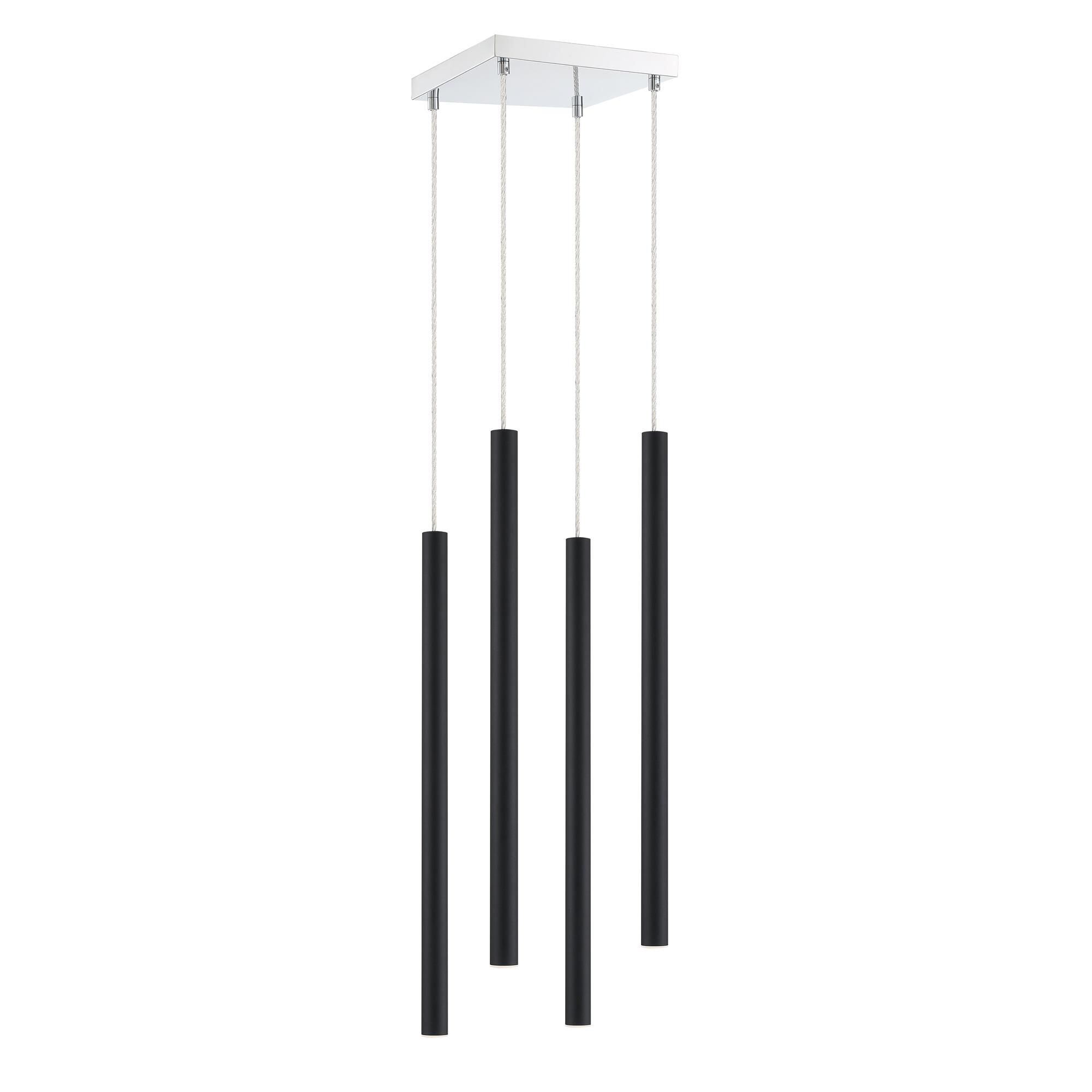 Shown in Chrome finish and Steel glass and Steel shade