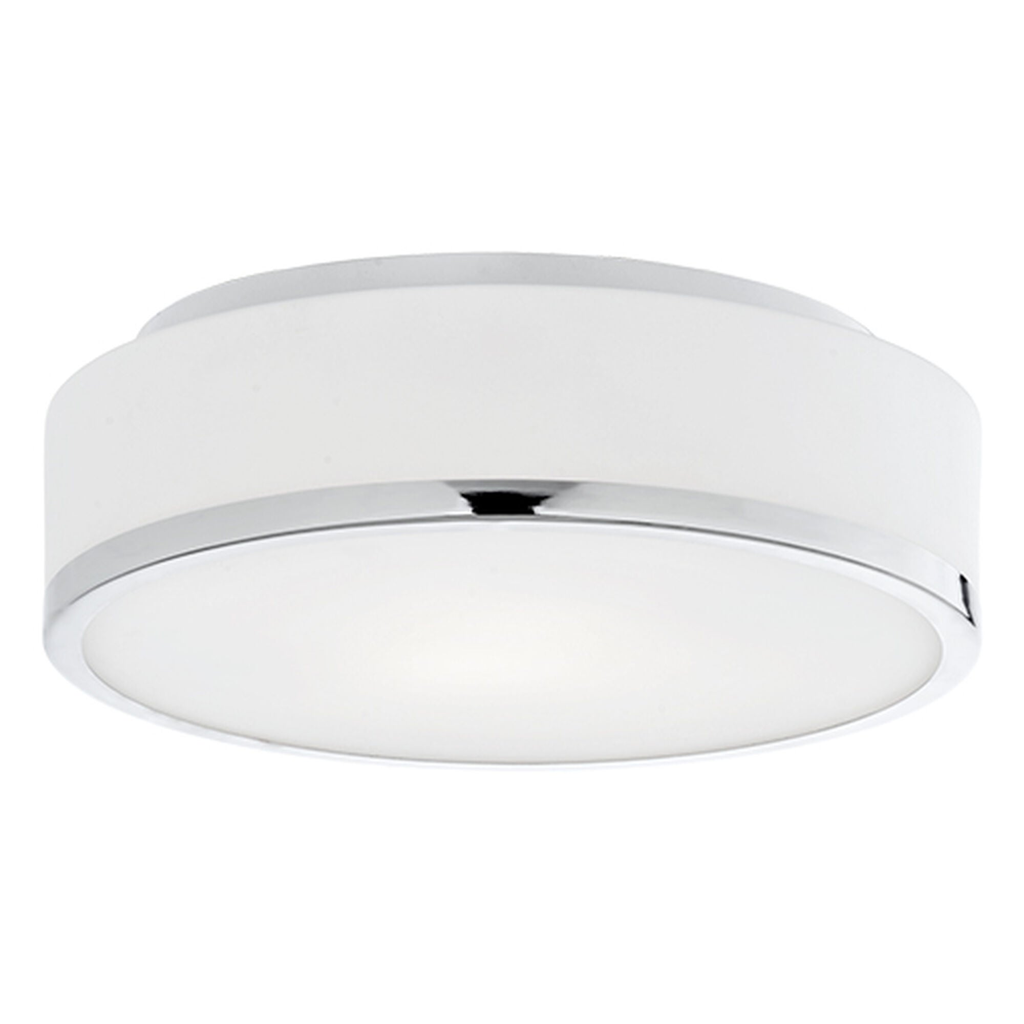 Shown in Chrome finish and Opal glass