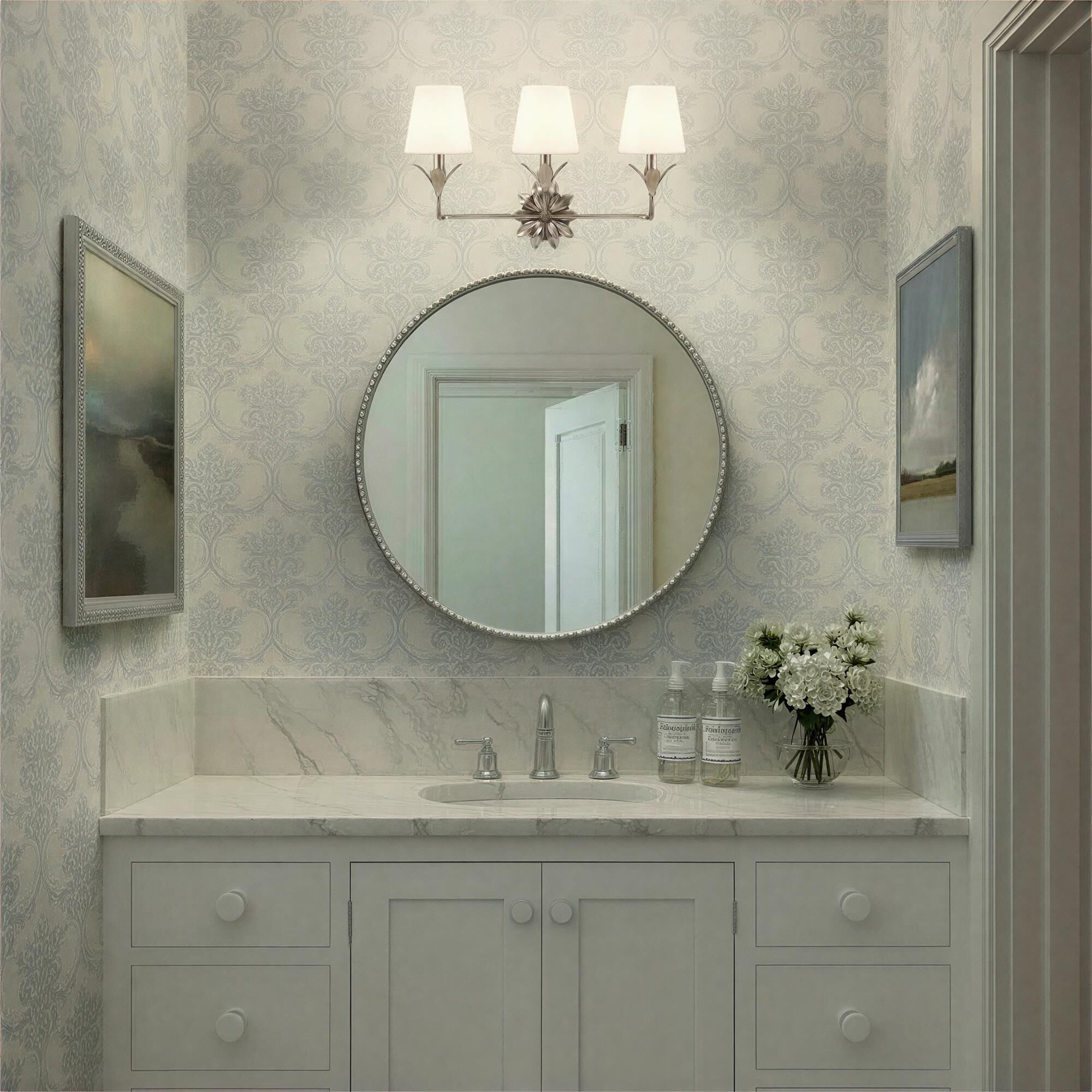 Broche 21 Inch 3 Light Bath Vanity Light,