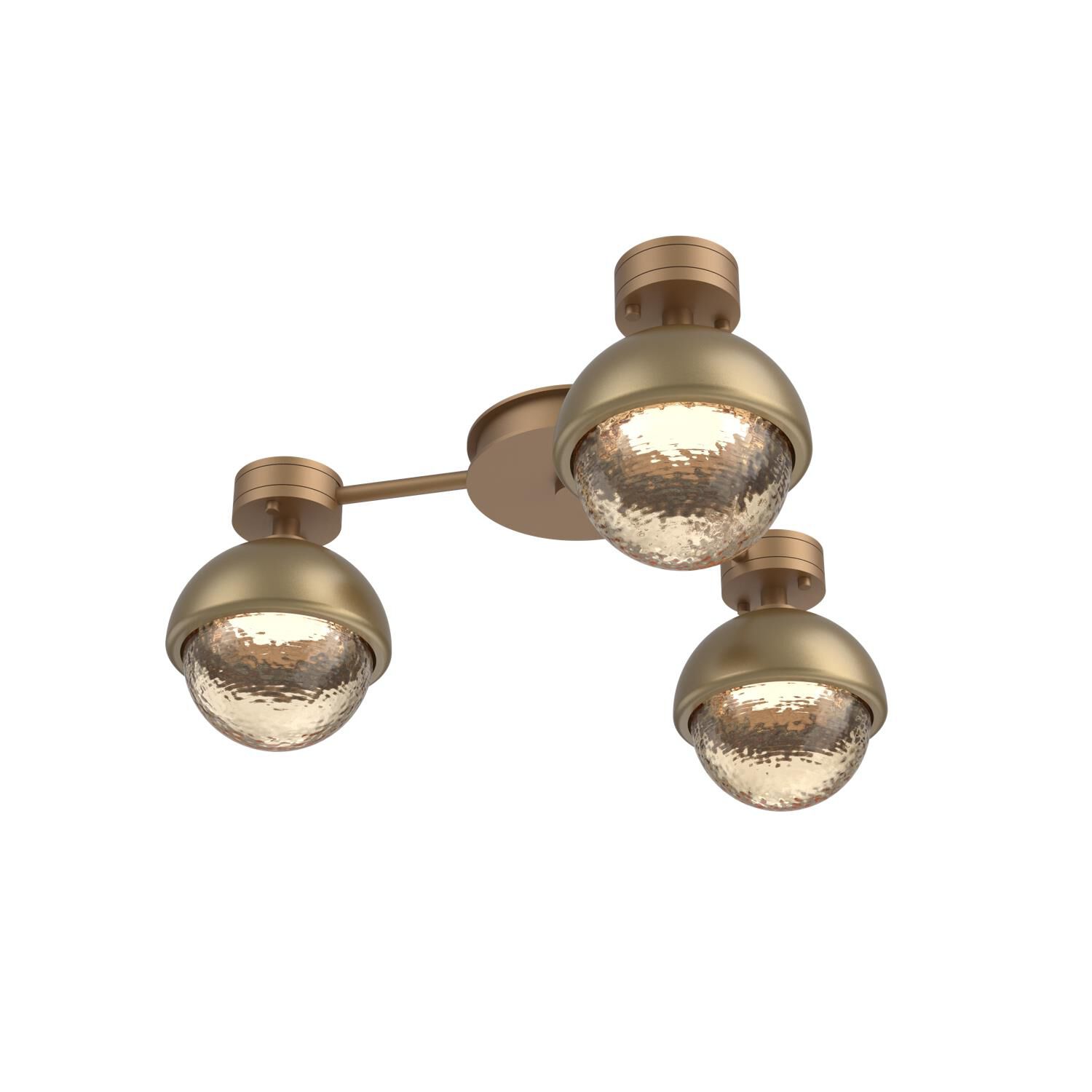 Shown in Novel Brass finish and Amber glass and Gilded Brass accent