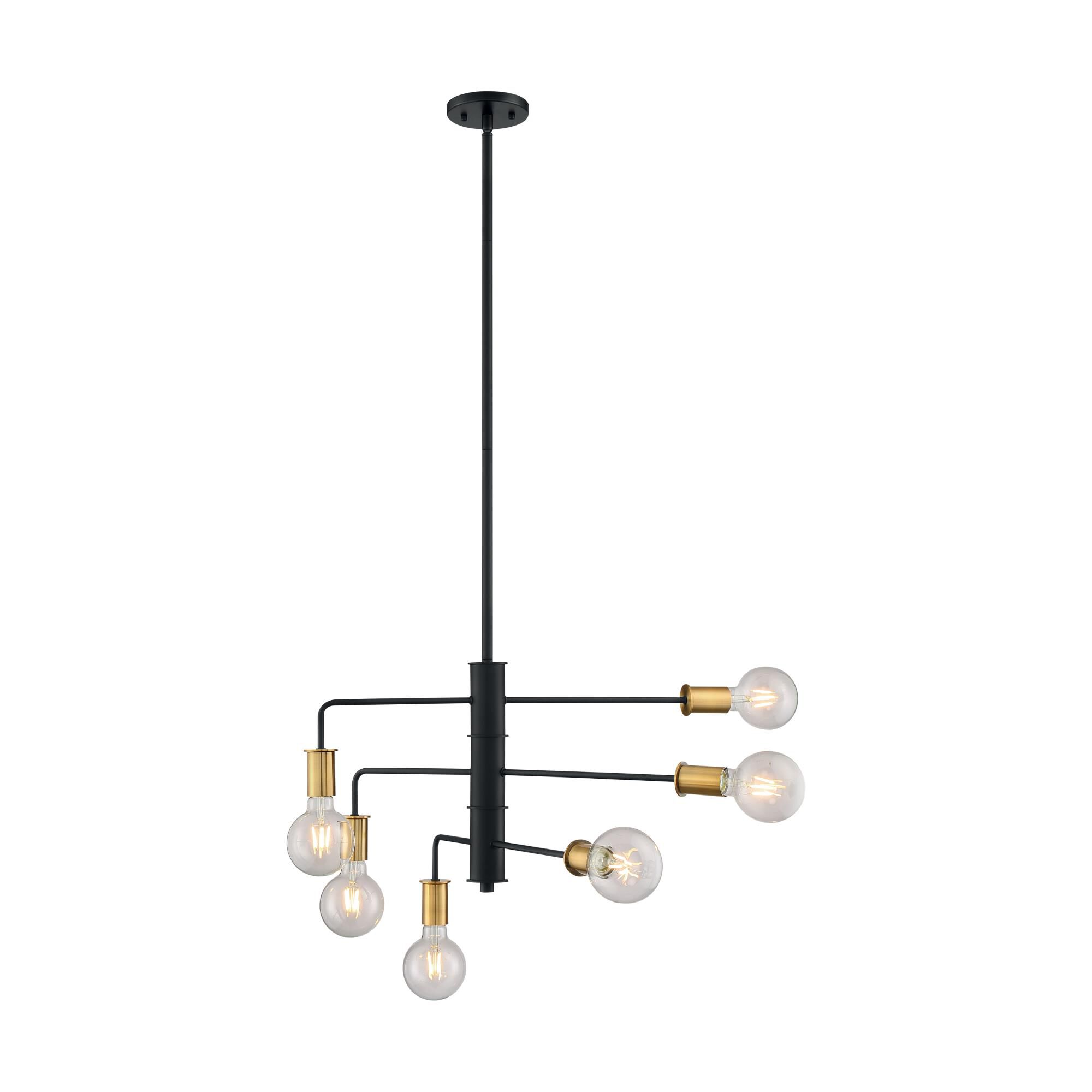 Ryder 6 Light Mini Chandelier by Nuvo Lighting