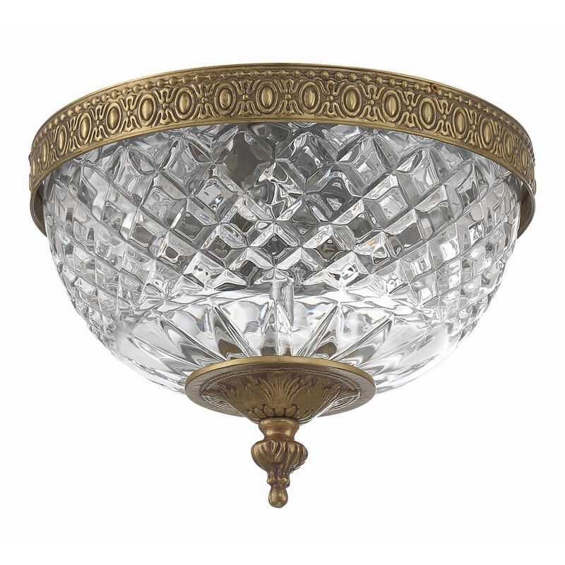 Ceiling 8 Inch 2 Light Flush Mount by Crystorama