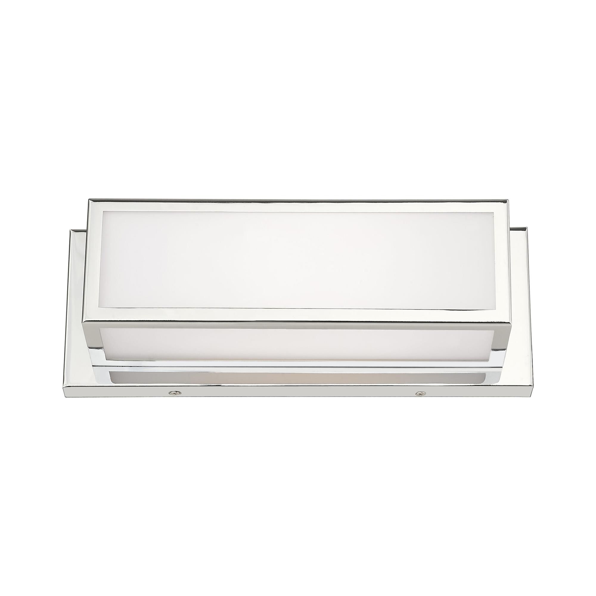 Shown in Polished Chrome finish and Hand Blown Satin Opal White glass