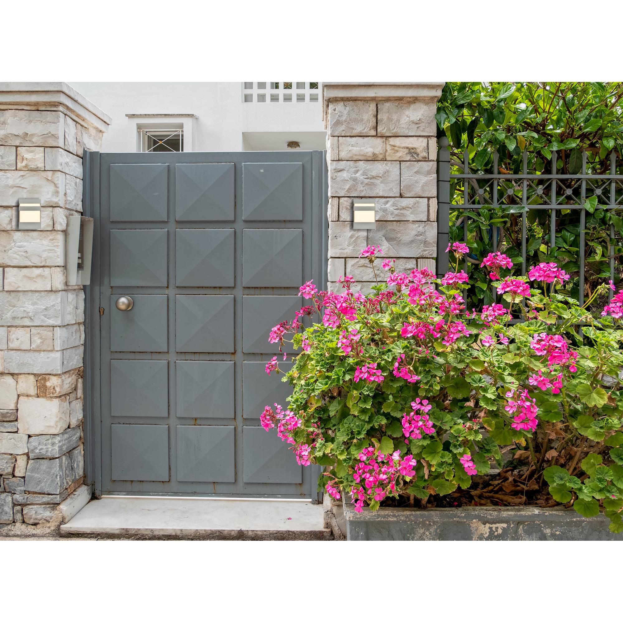 Elegant Lighting Raine 8 Inch Tall LED Outdoor Wall Light