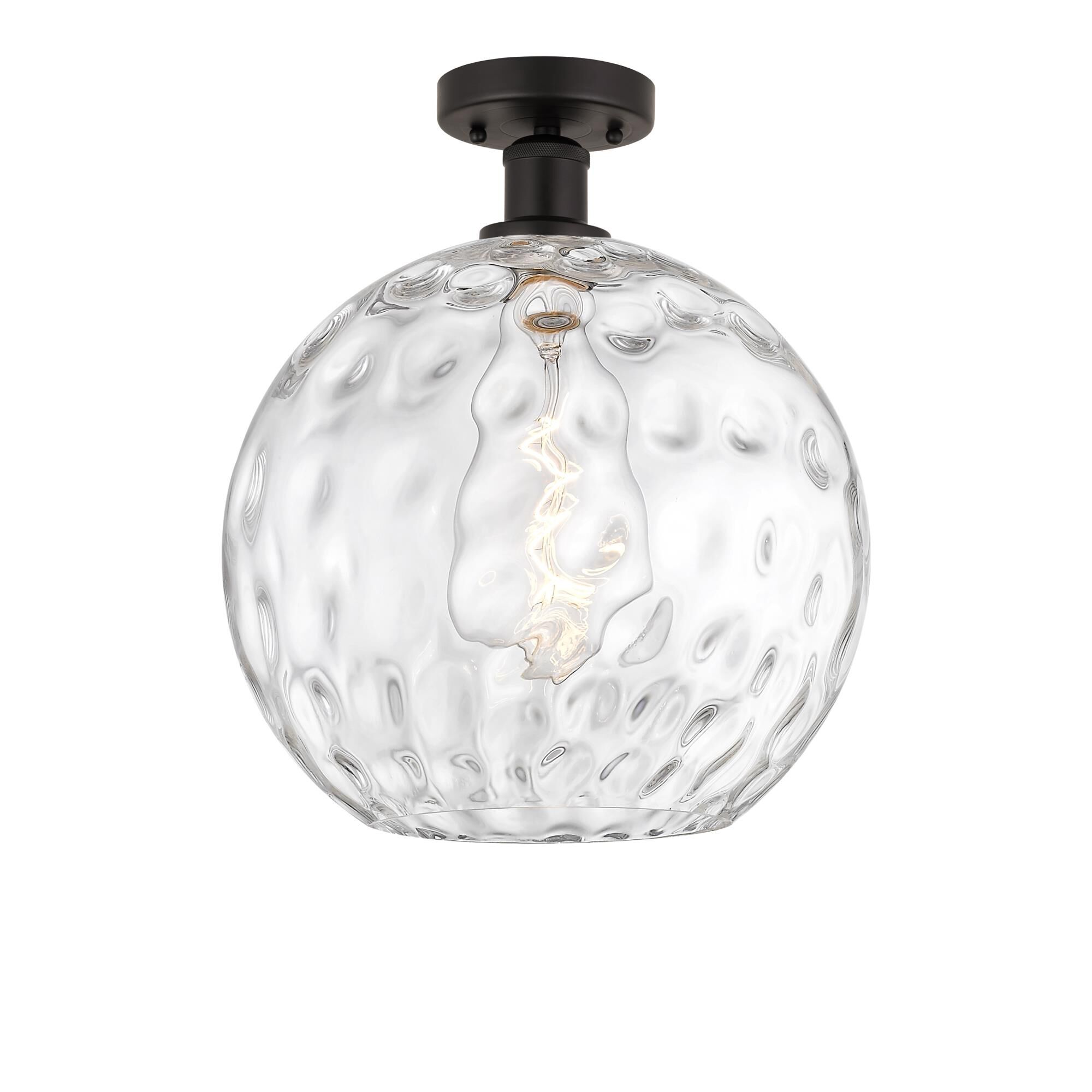 Shown in Oil Rubbed Bronze finish and Clear Water glass