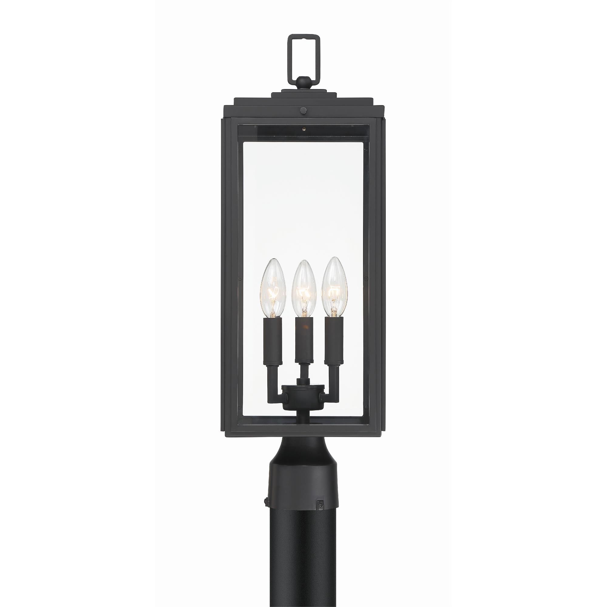Shown in Matte Black finish and Clear glass and Clear Glass shade