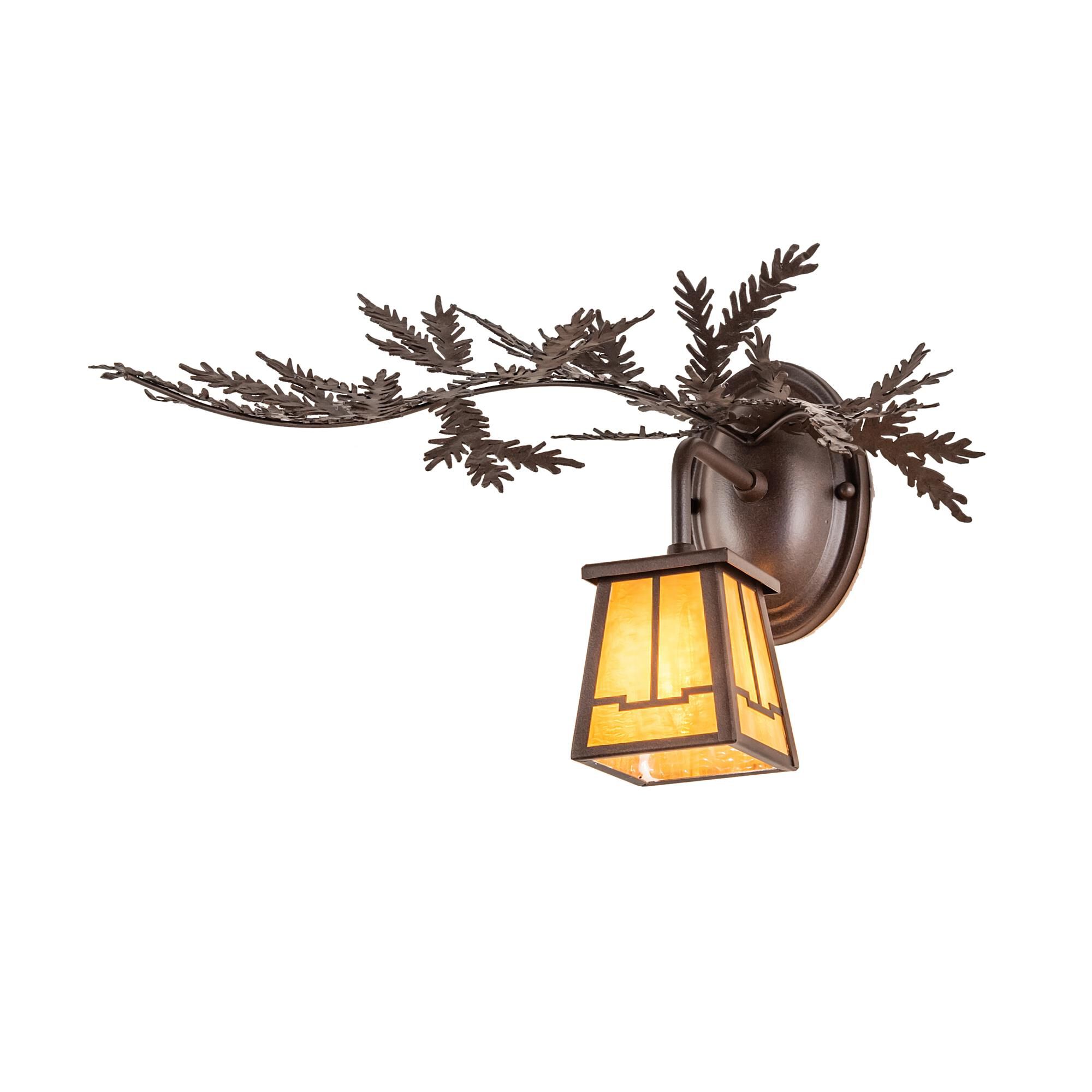 Meyda Lighting Pine Branch 16 Inch Wall Sconce