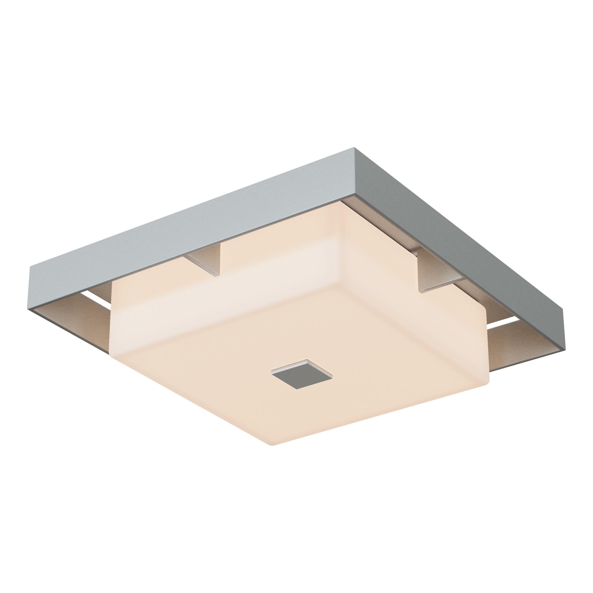 Shown in Coastal Burnished Steel finish and Opal glass and Coastal Burnished Steel accent