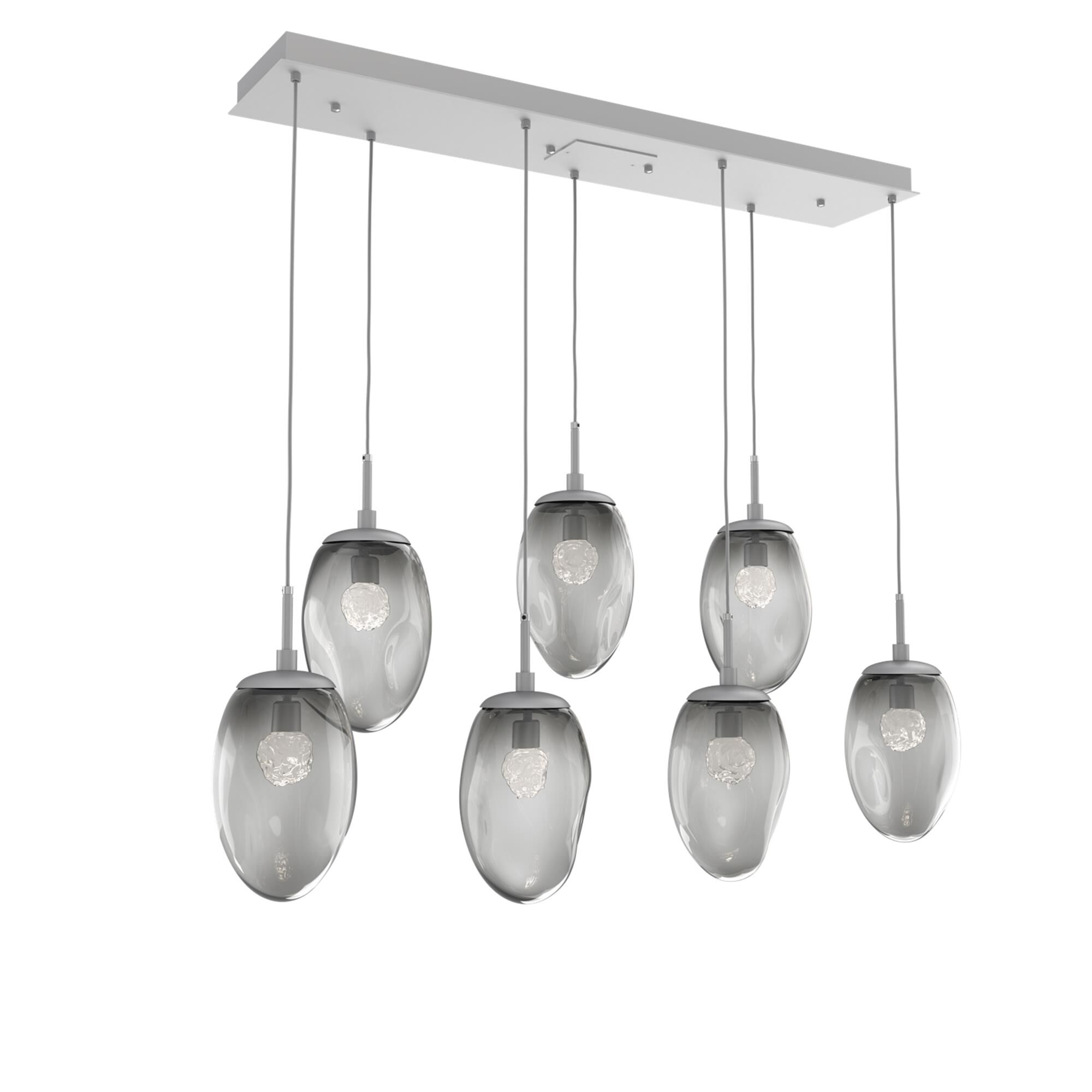 Levi Wilson Nebula 50 Inch 7 Light LED Linear Suspension Light by Hammerton Studio