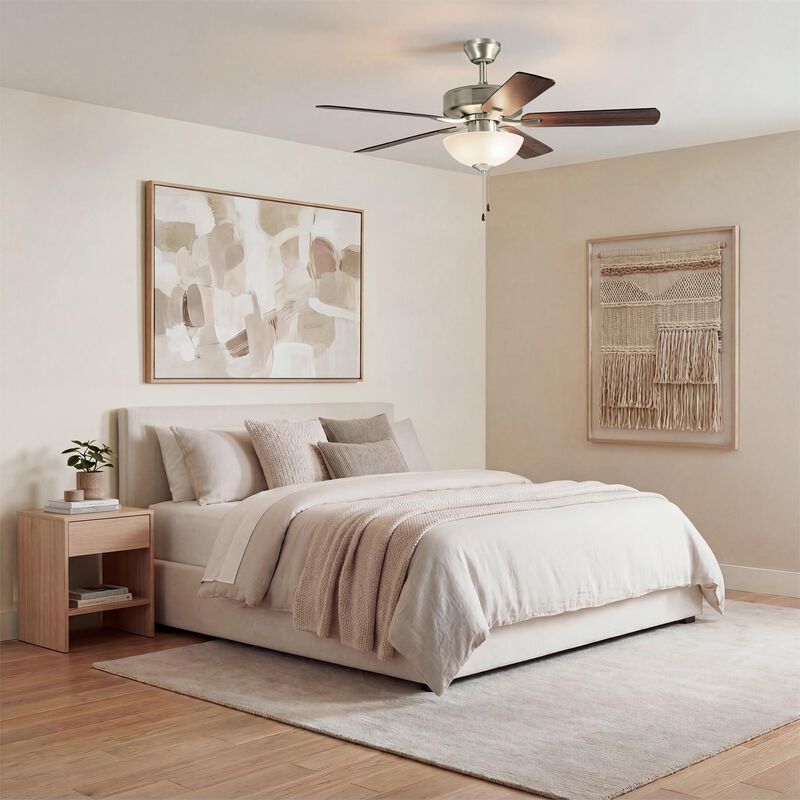 Basics 52 Inch Ceiling Fan with Light Kit by Kichler