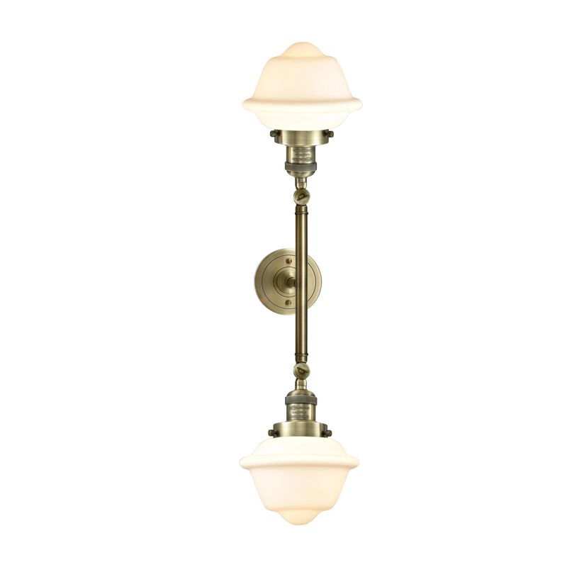 Bruno Marashlian Small Oxford 17 Inch 2 Light Bath Vanity Light by Innovations Lighting