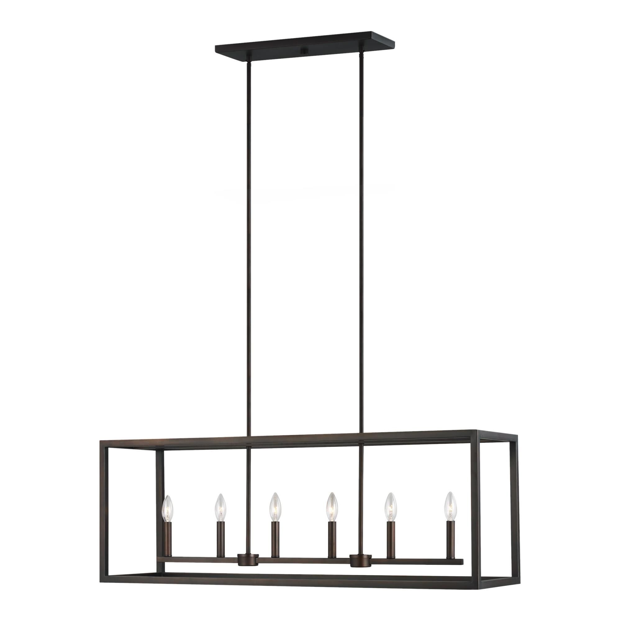 Moffet Street 42 Inch 6 Light Linear Suspension Light by Generation Lighting