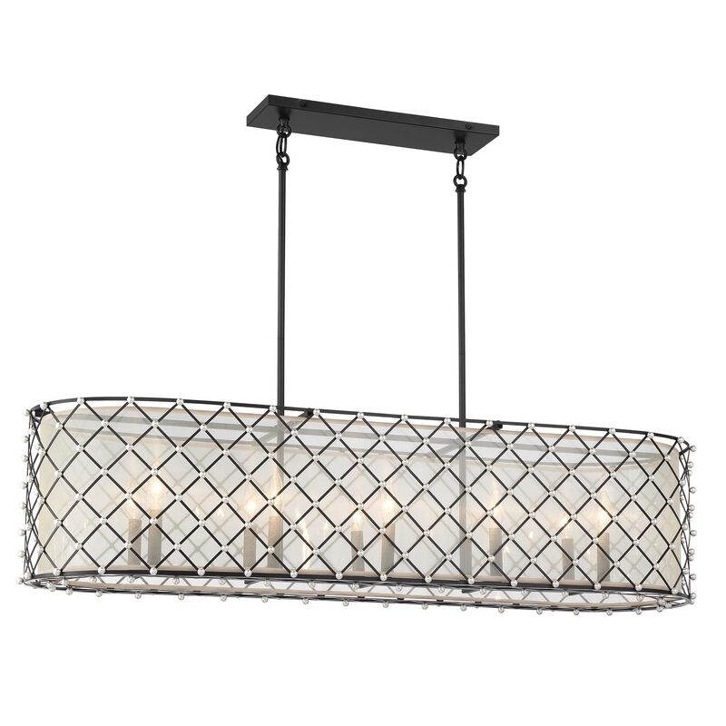 Sheer Elegance Medium Linear Chandelier by Minka Lavery