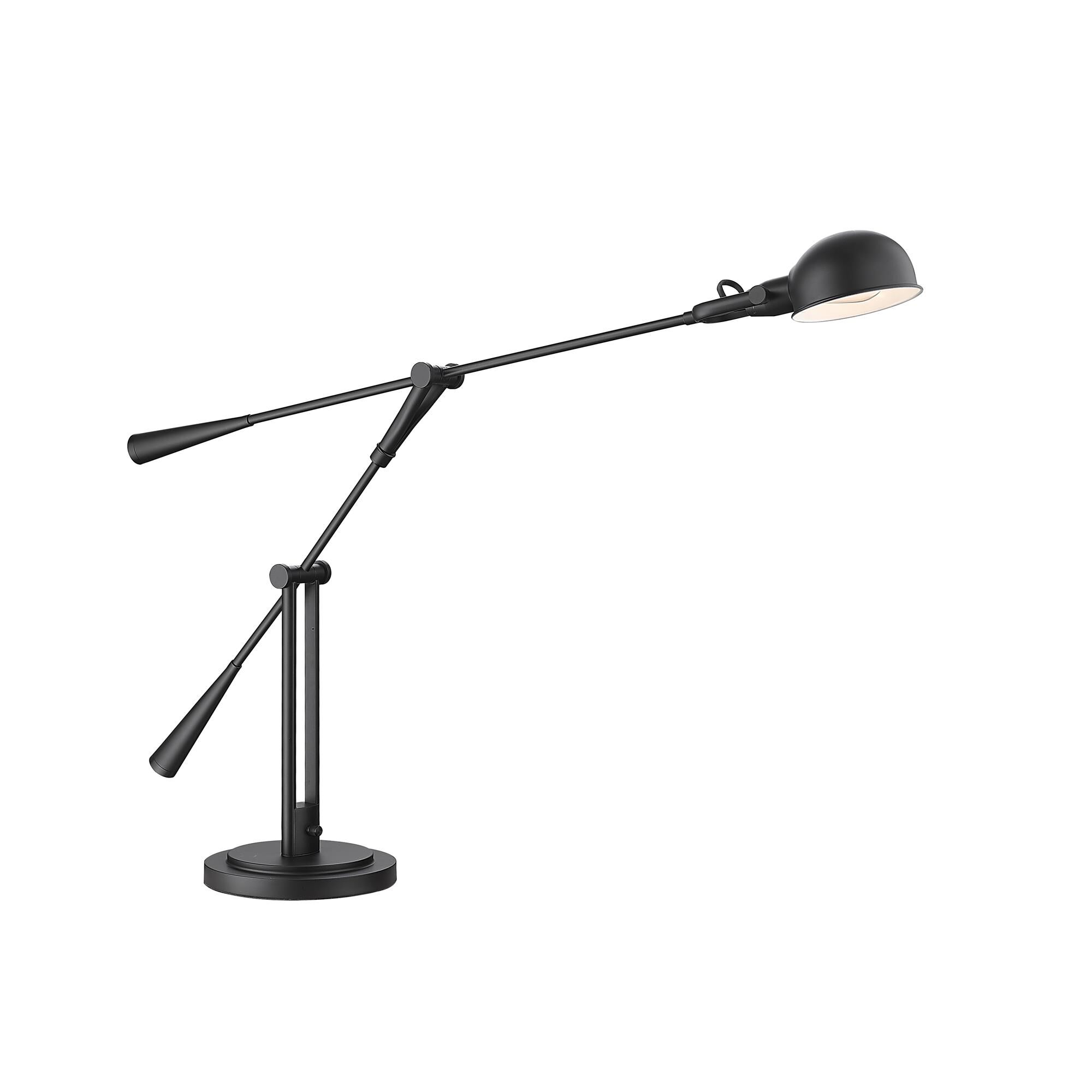Shown in Matte Black finish and Matte Black glass and Matte Black shade