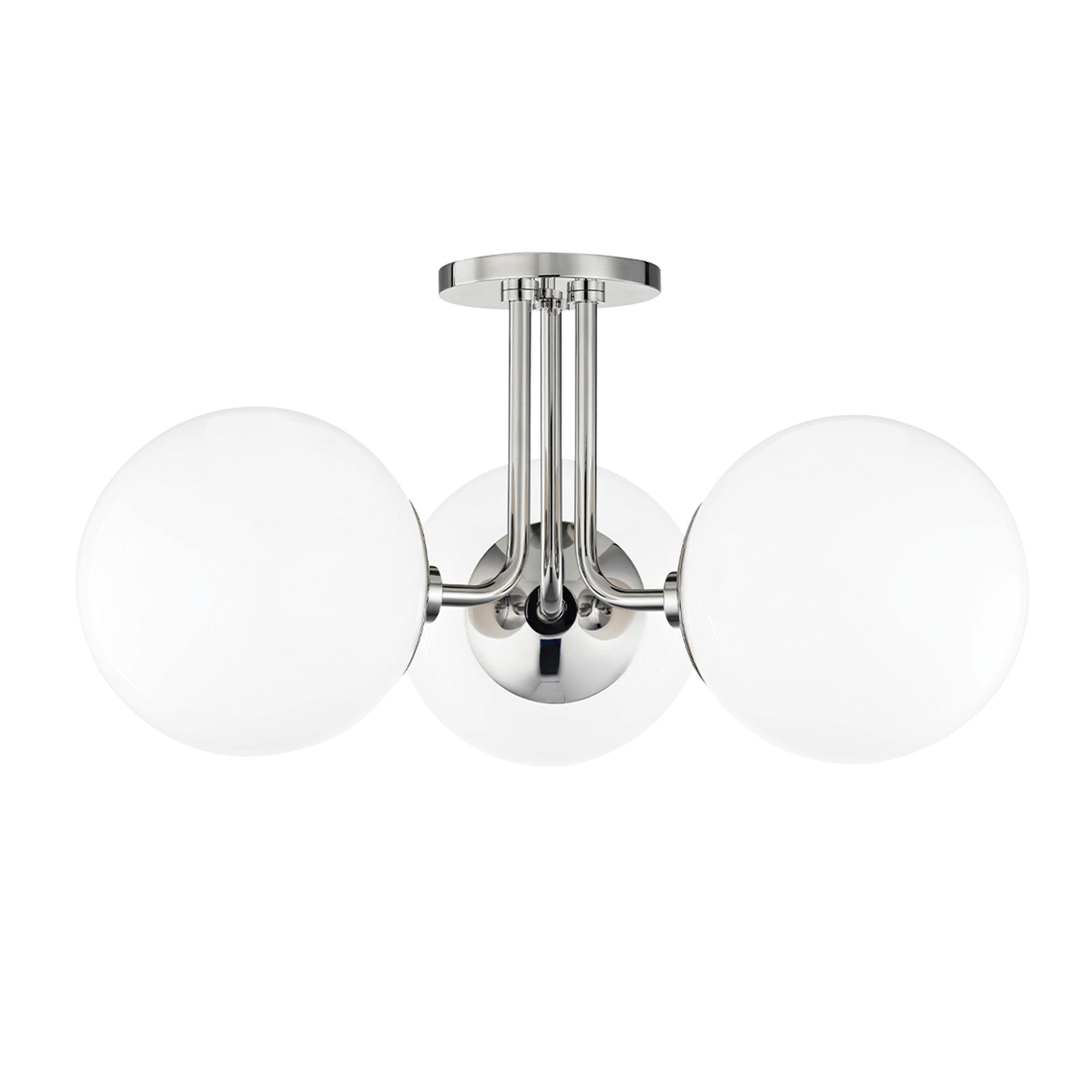 Stella 18 Inch 3 Light Semi Flush Mount,