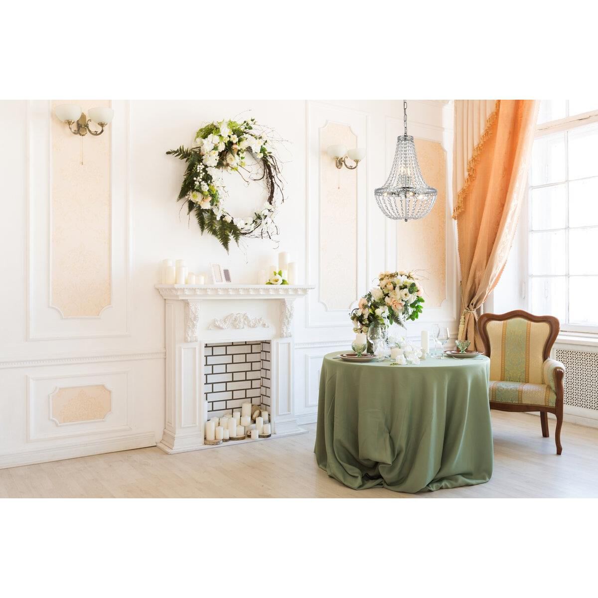 Valeria 14 Inch 5 Light Mini Chandelier by Elegant Lighting