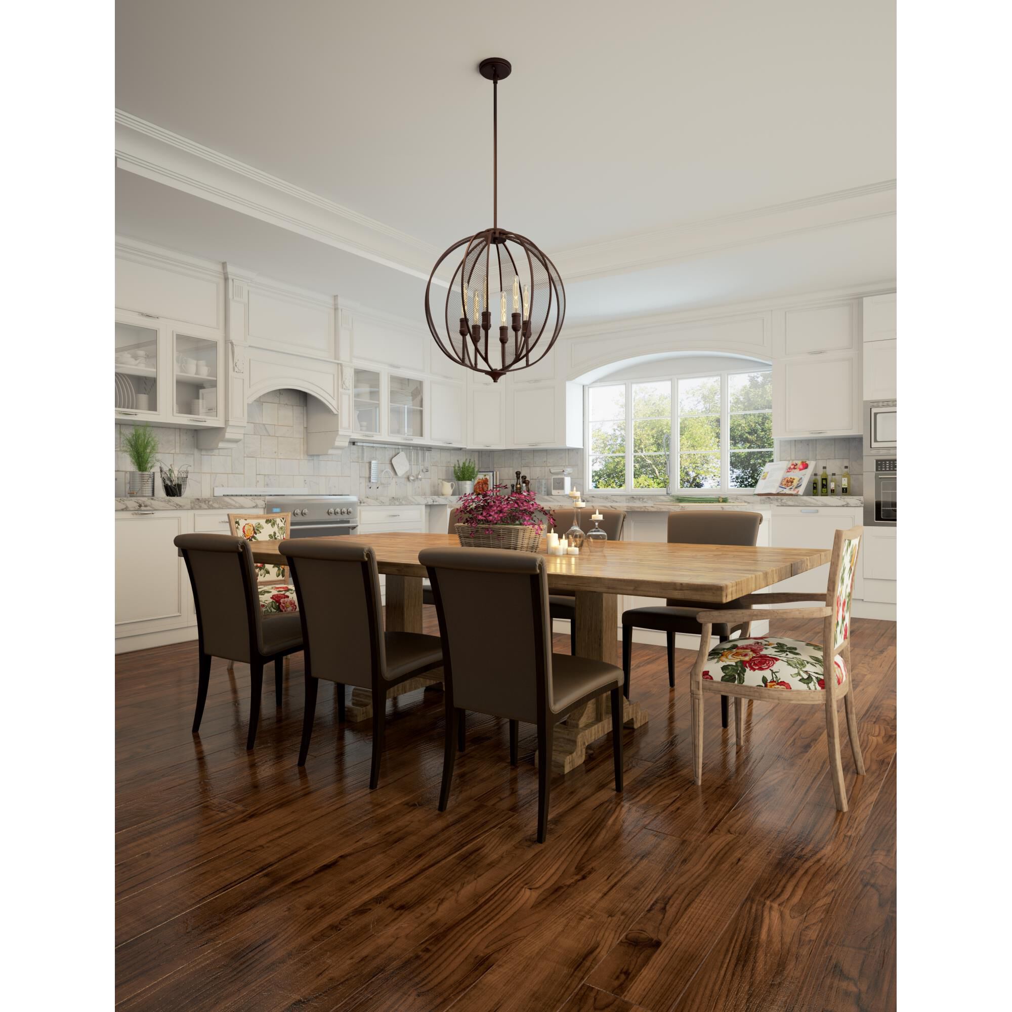 Linden 23 Inch 6 Light Chandelier by Artcraft