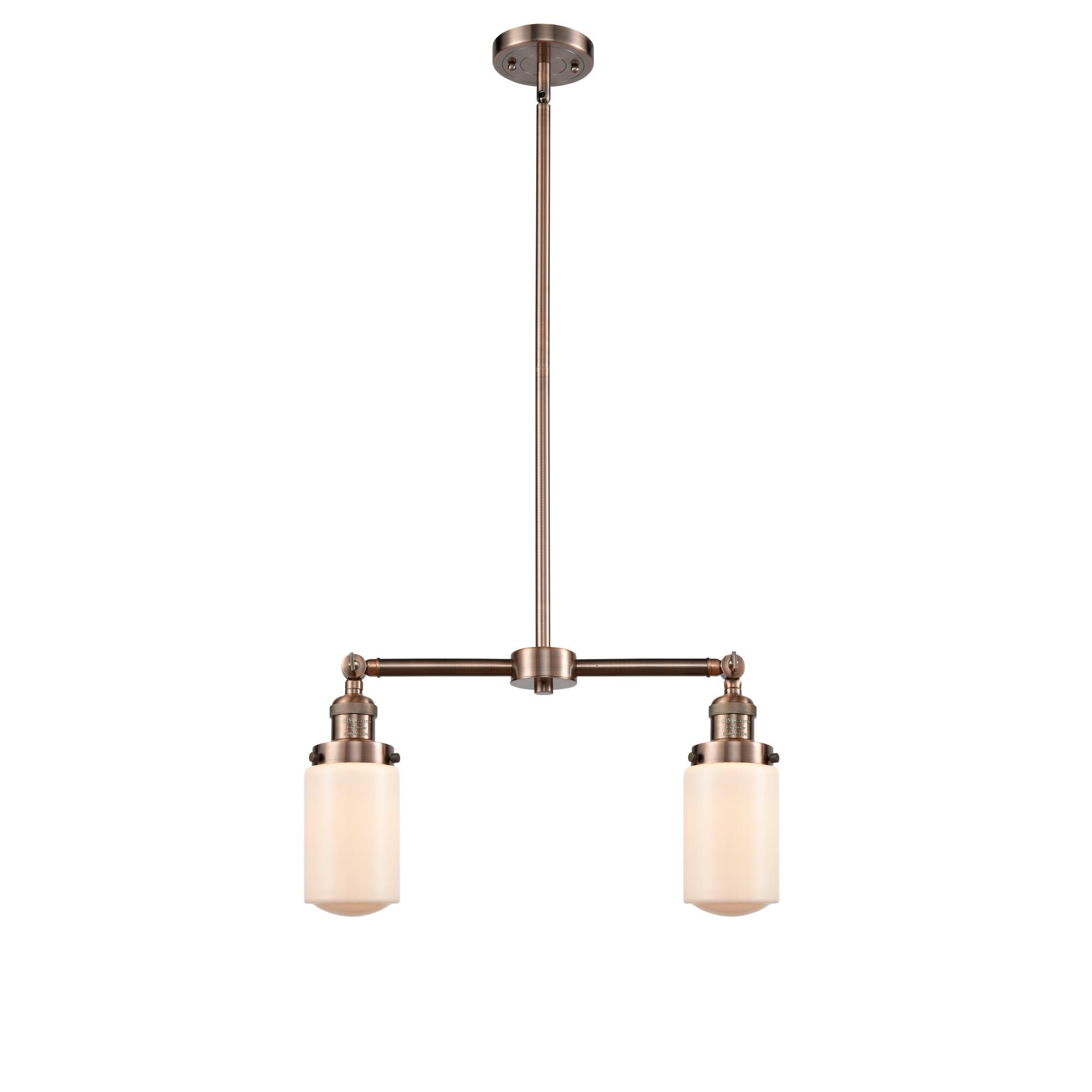 Shown in Antique Copper finish and Schoolhouse glass and Glass shade
