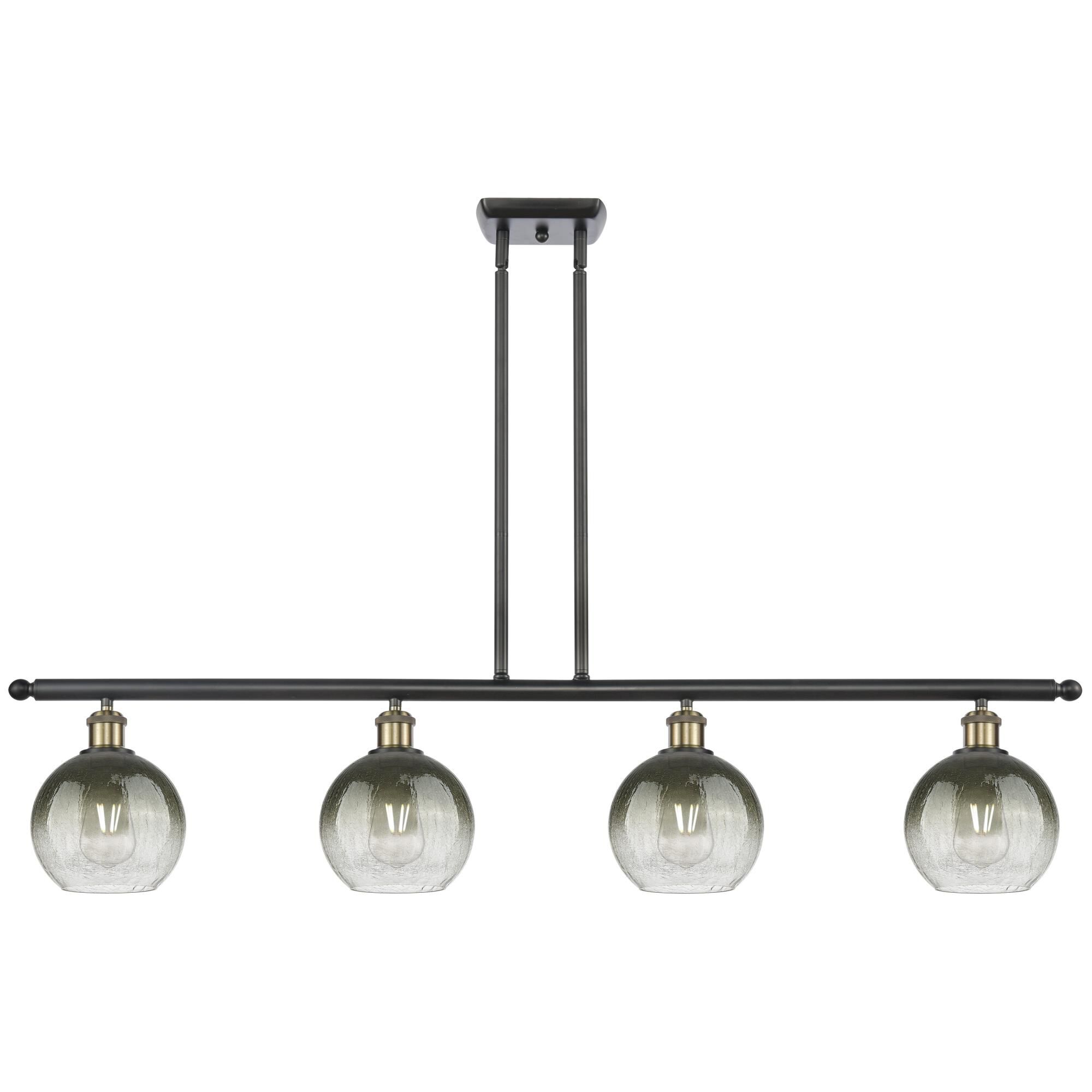 Shown in Black Antique Brass finish and Slate glass