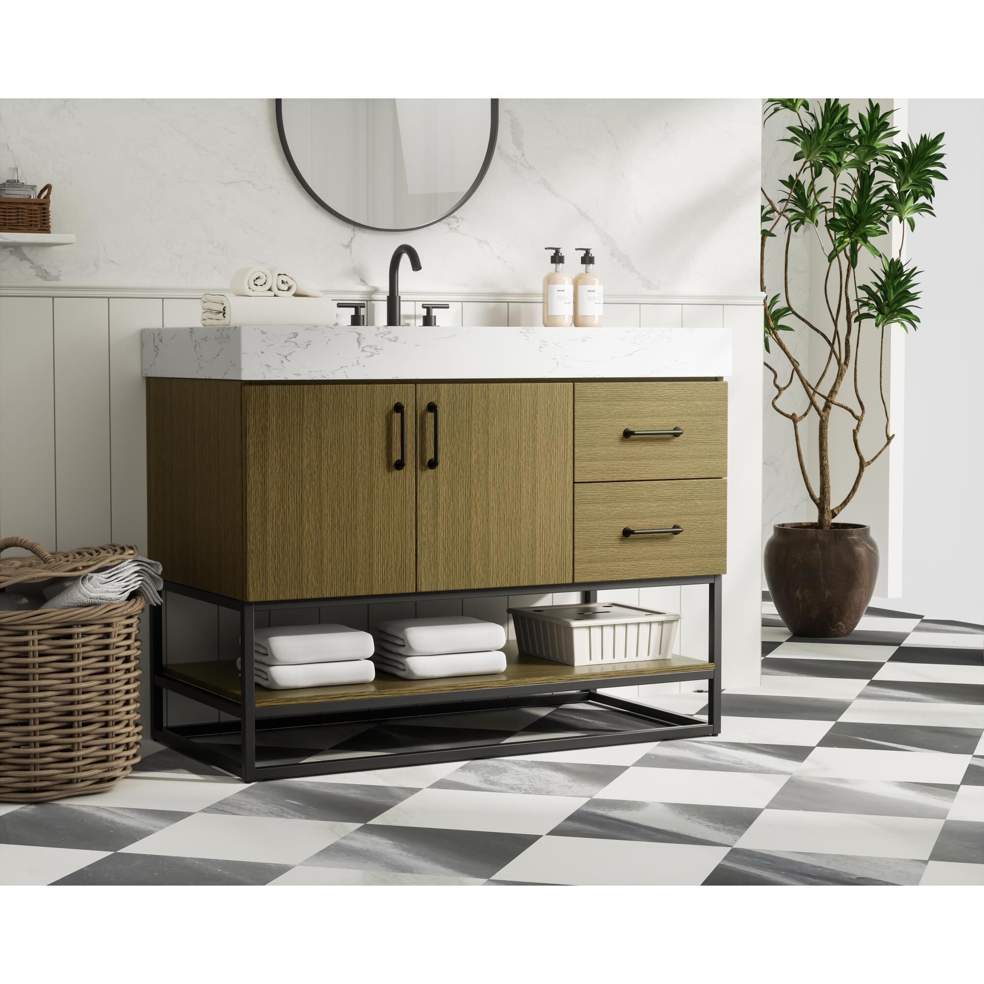 Caroline 42 Inch Bath Vanity by Elegant Dcor