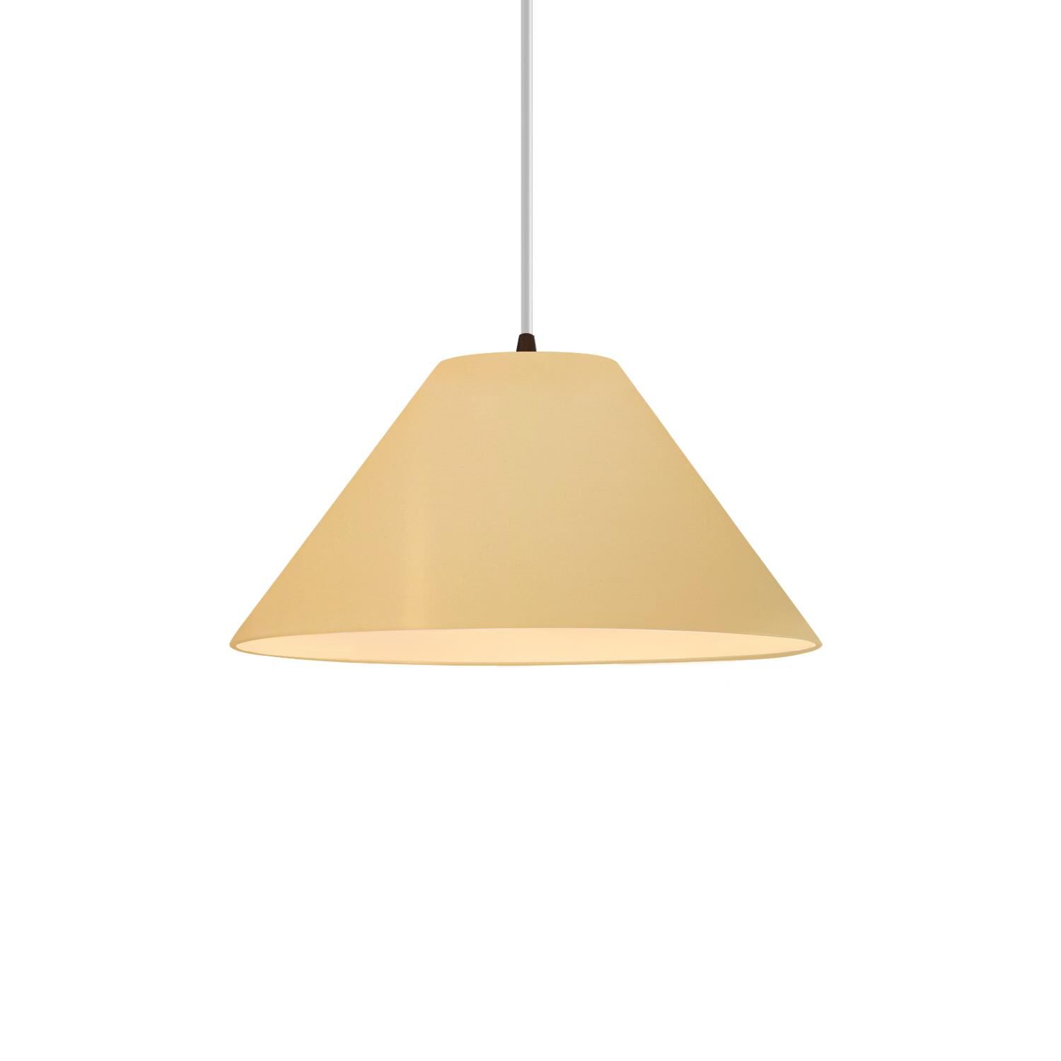 Shown in Dark Bronze finish and Muted Yellow shade