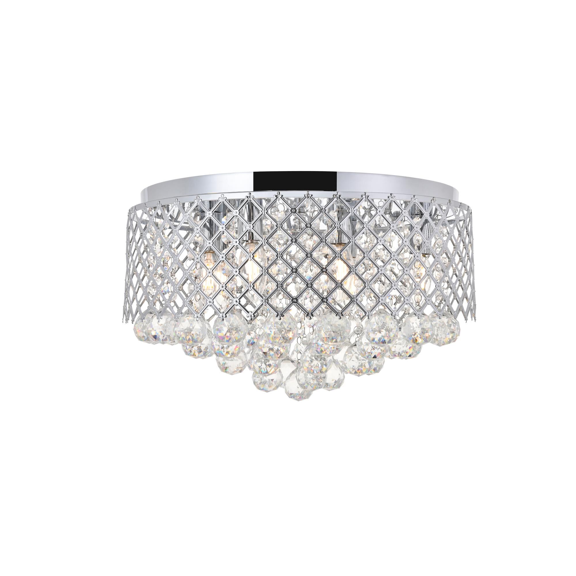 Tully 18 Inch 6 Light Flush Mount by Elegant Lighting