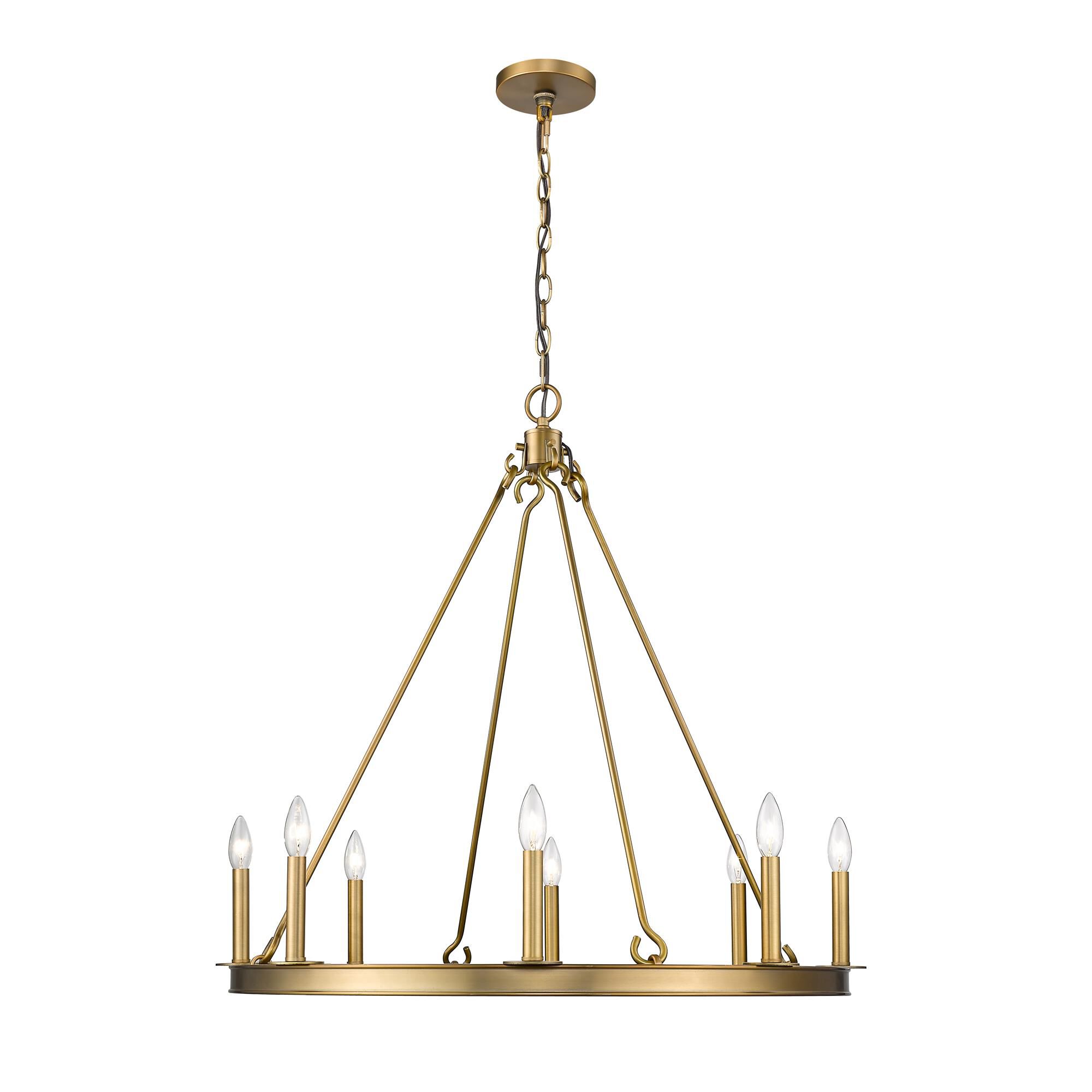 Shown in Olde Brass finish and --- glass and --- shade