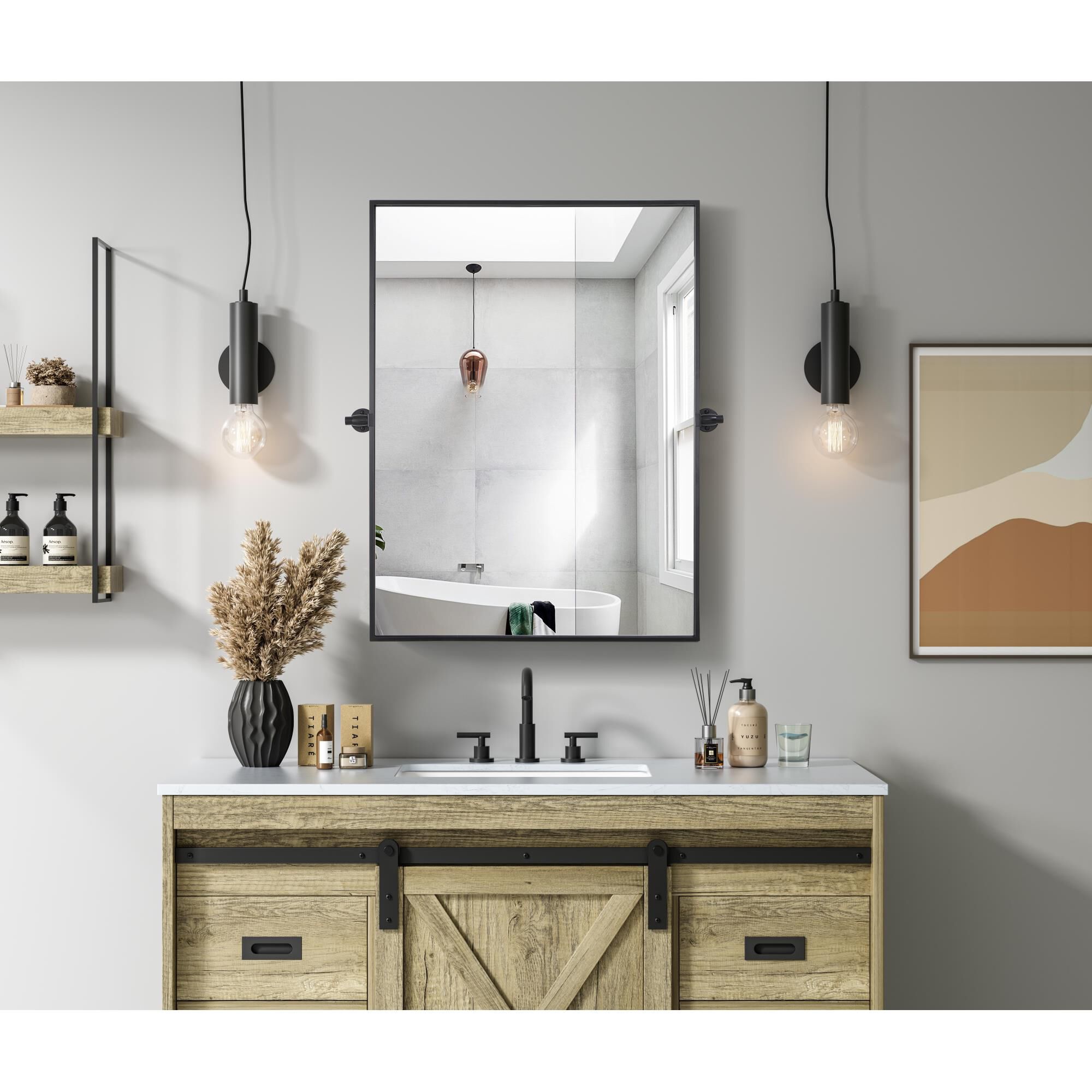 Amoura 36 Inch Decorative Mirror,