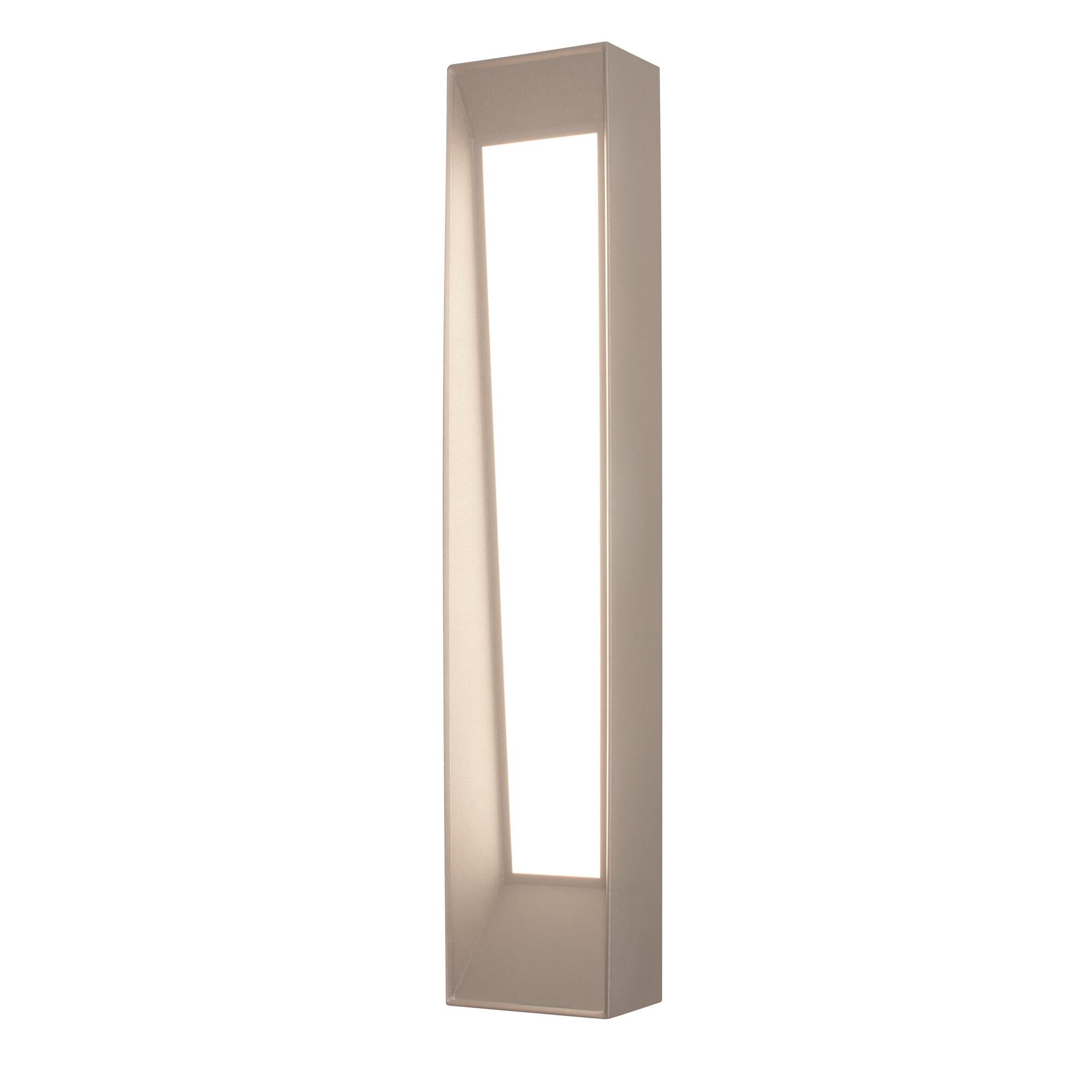 Shown in Textured Grey finish and White Acrylic glass and 120-277 Volt Dimmer accent
