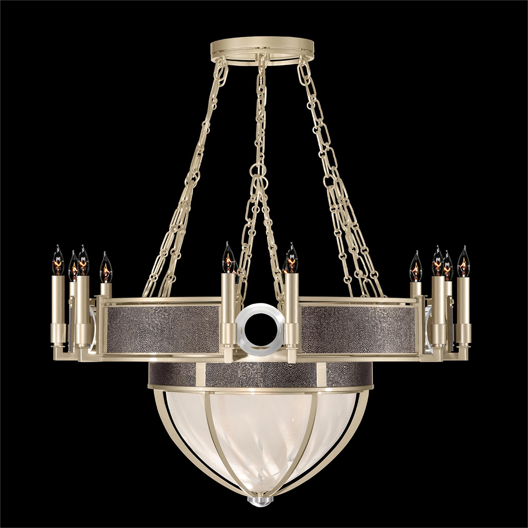 Shown in Champagne and Nickel  finish and Pebble accent