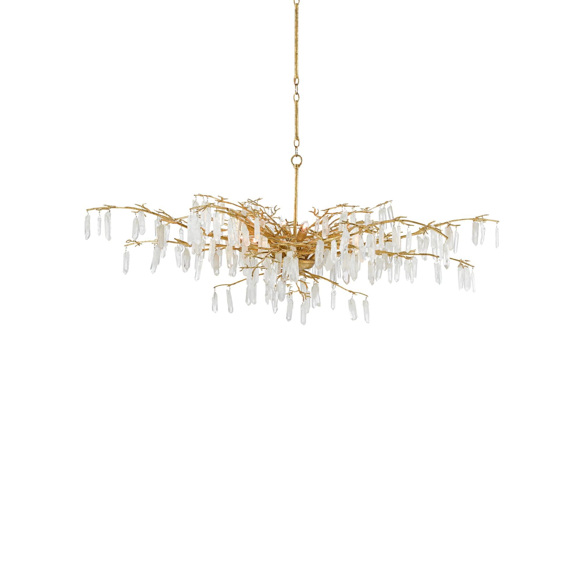 Aviva Stanoff Forest Dawn 8 Light Chandelier by Currey and Company