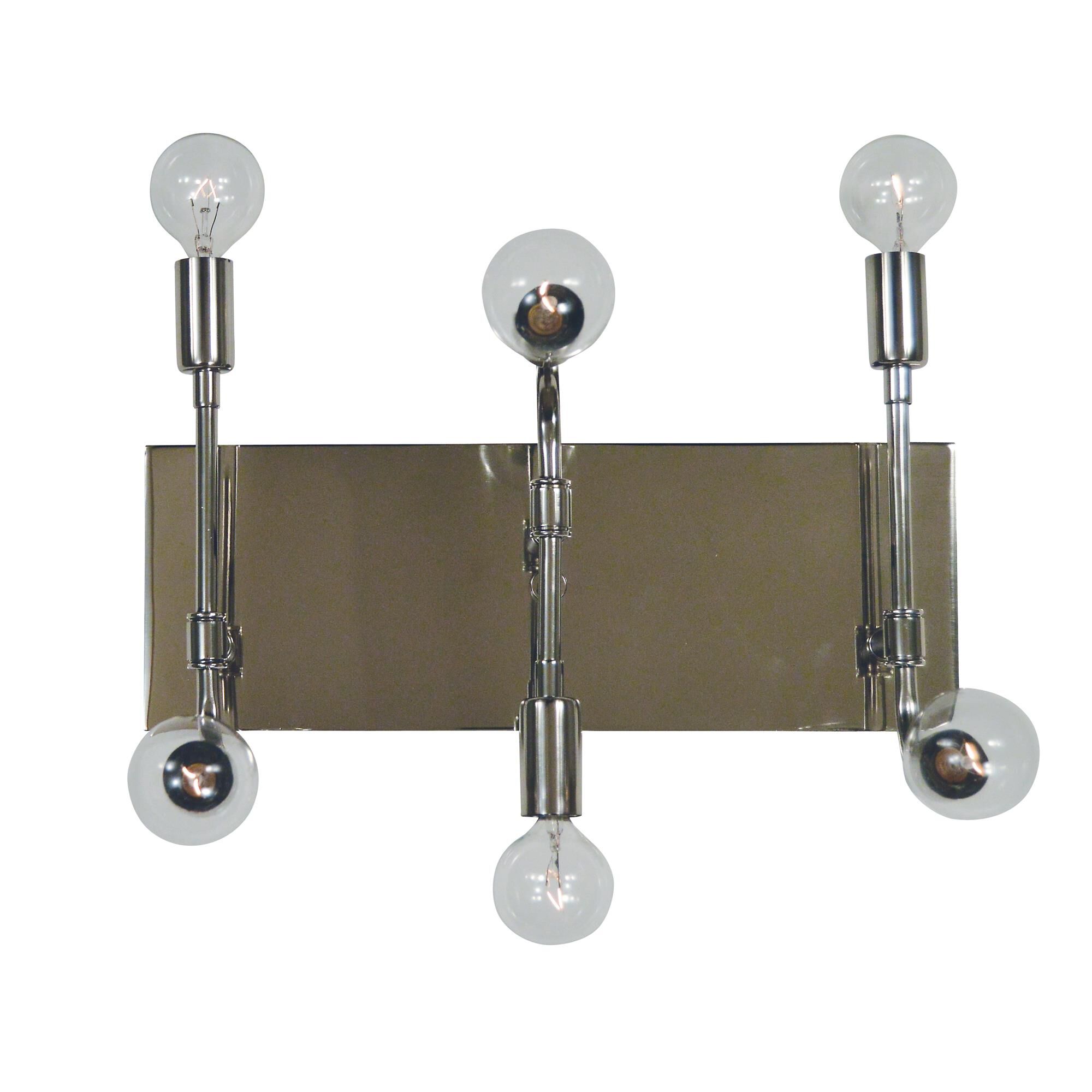 Shown in Polished Nickel with Matte Black Accents finish