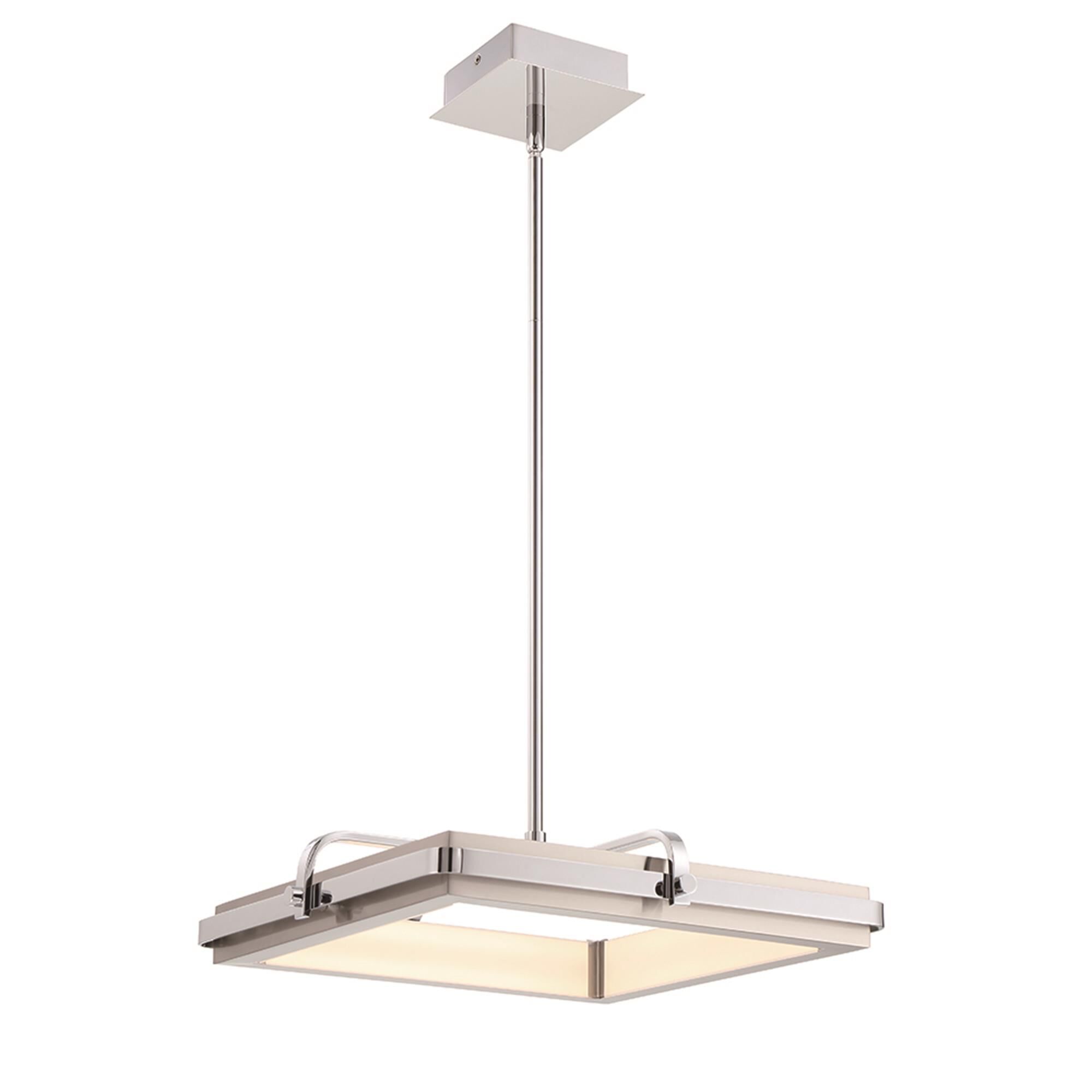 Shown in Chrome And Nickel finish and Glass shade