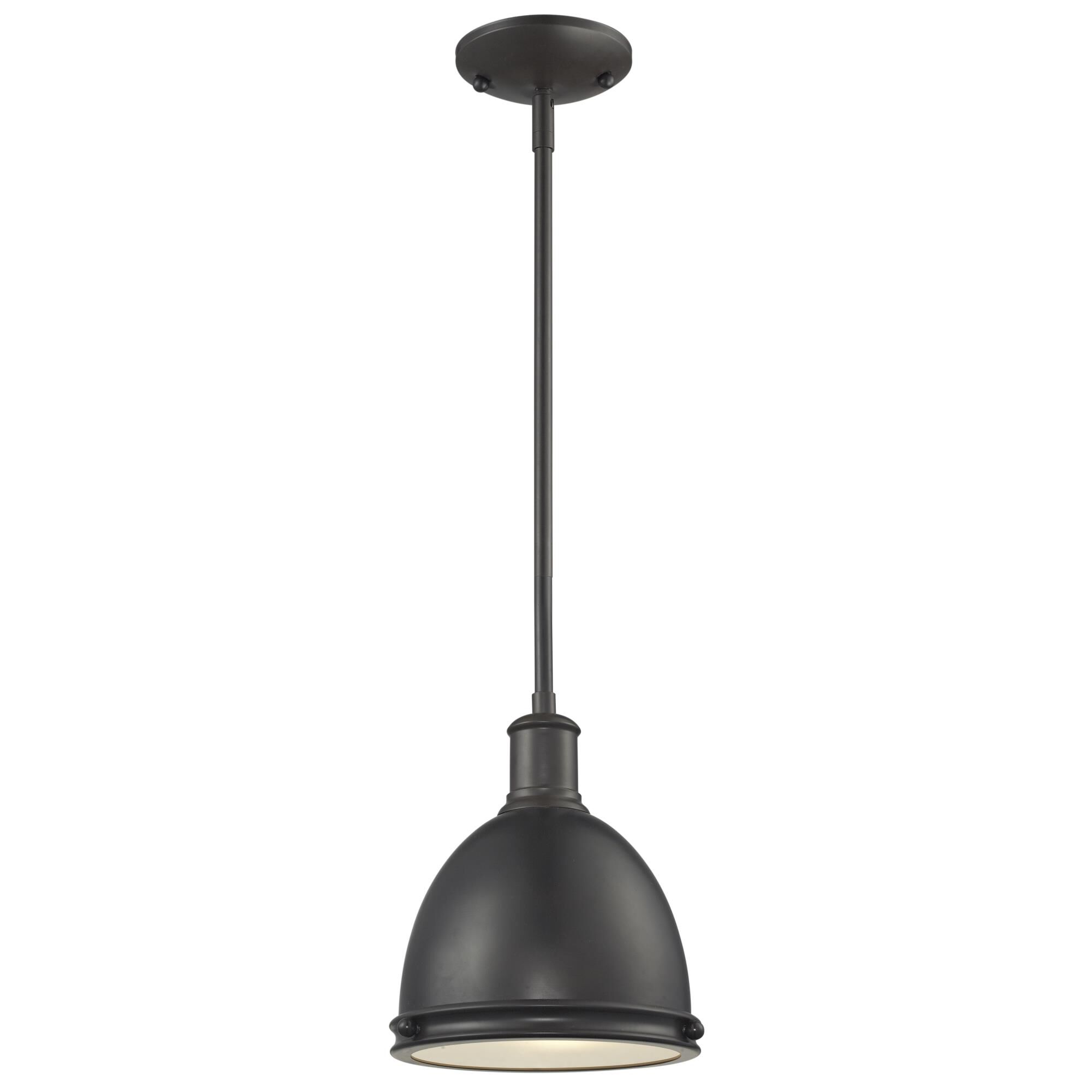 Shown in Bronze finish and Steel glass and Steel shade