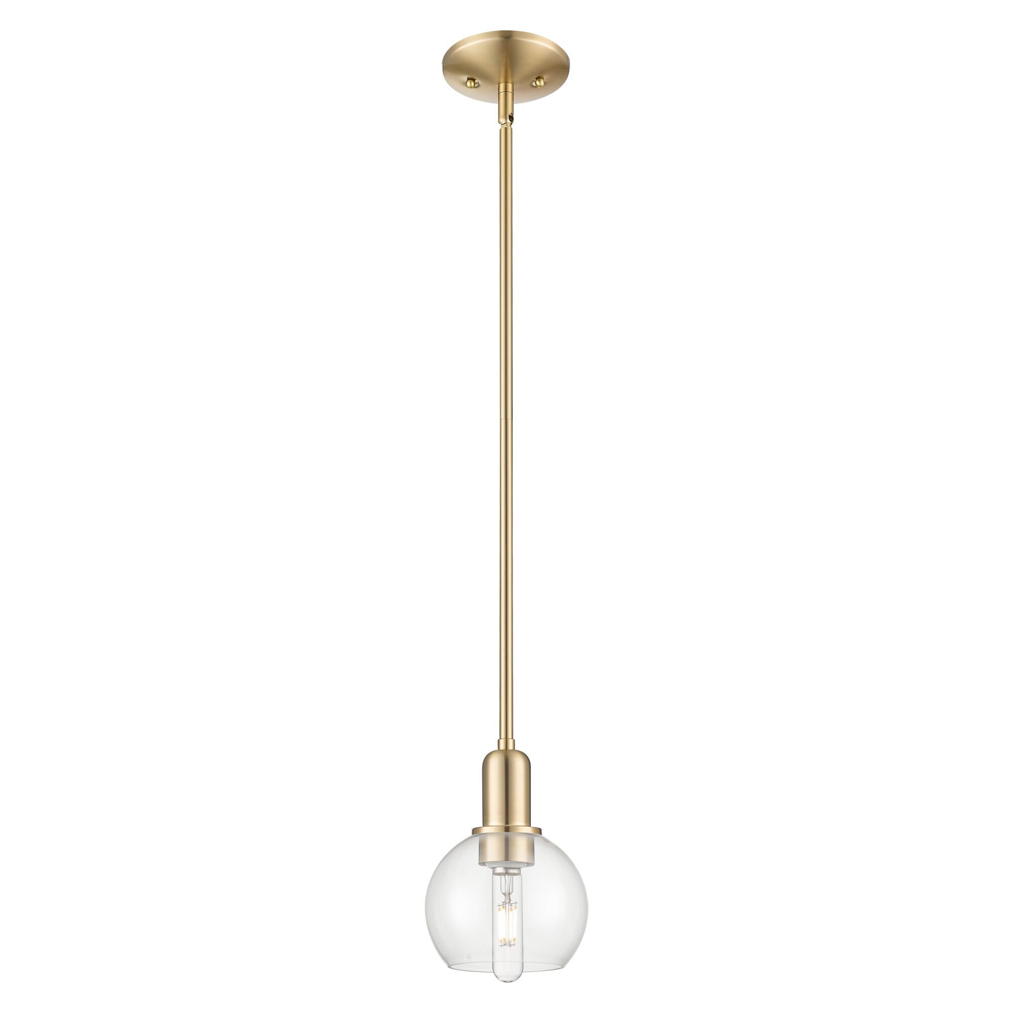 Shown in Champagne Bronze finish and Clear glass