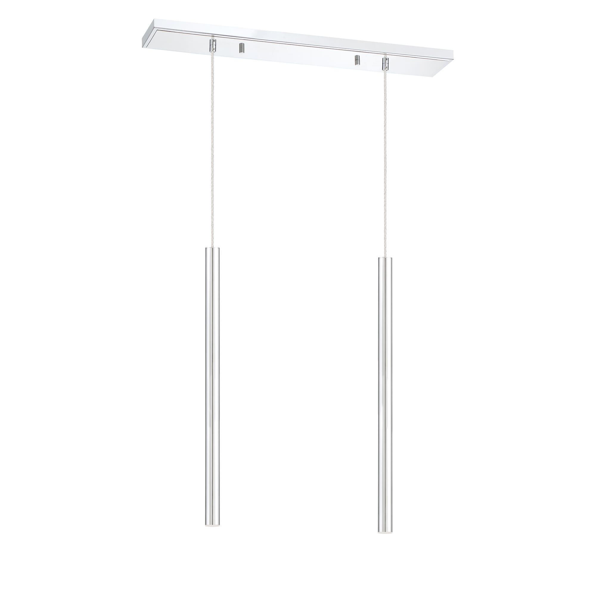 Shown in Chrome finish and Steel glass and Steel shade