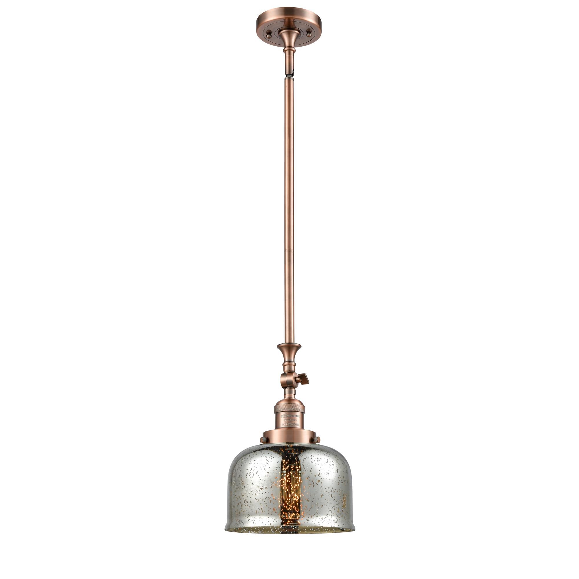 Shown in Antique Copper finish and Silver Mercury glass