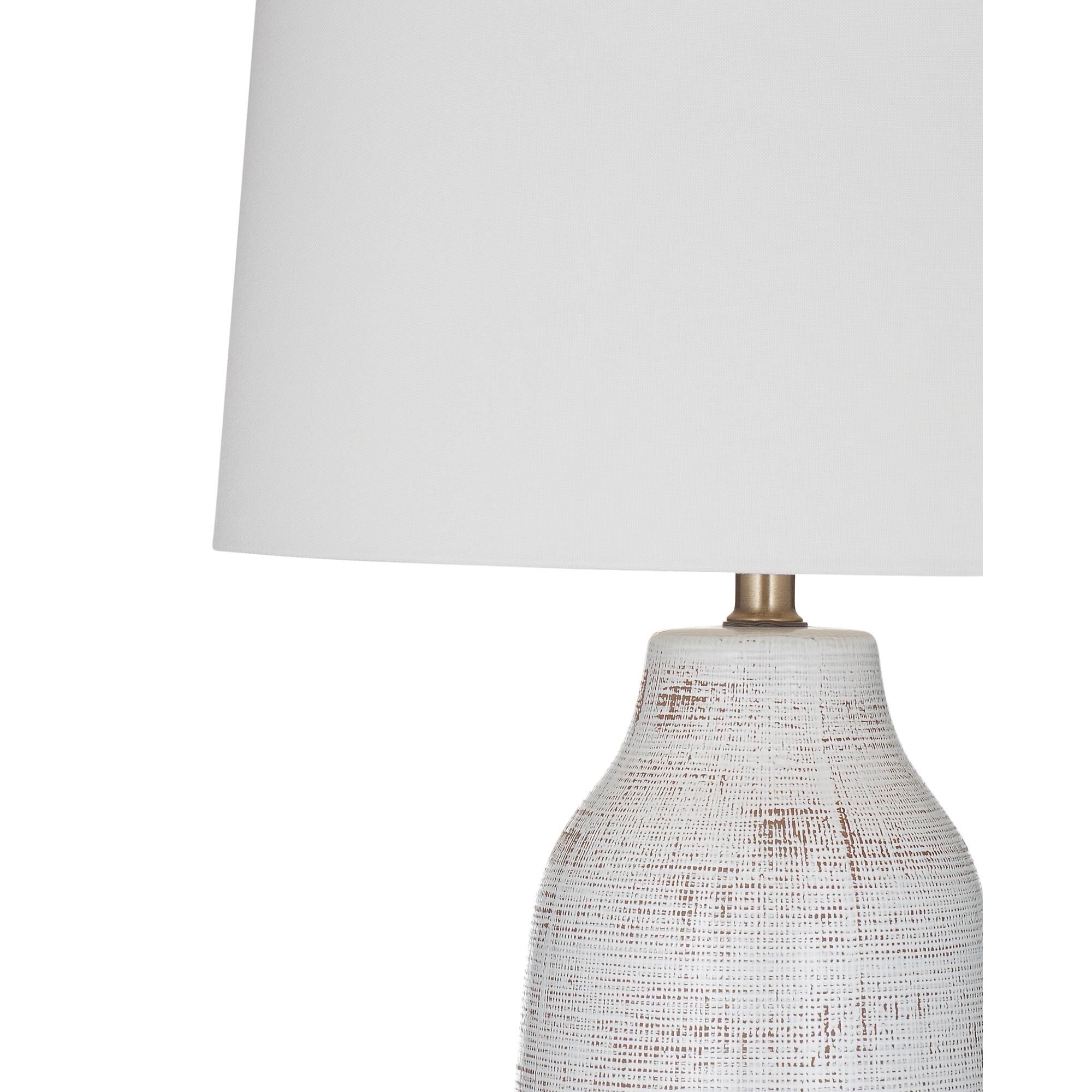 Shown in Neutral and White finish and White shade