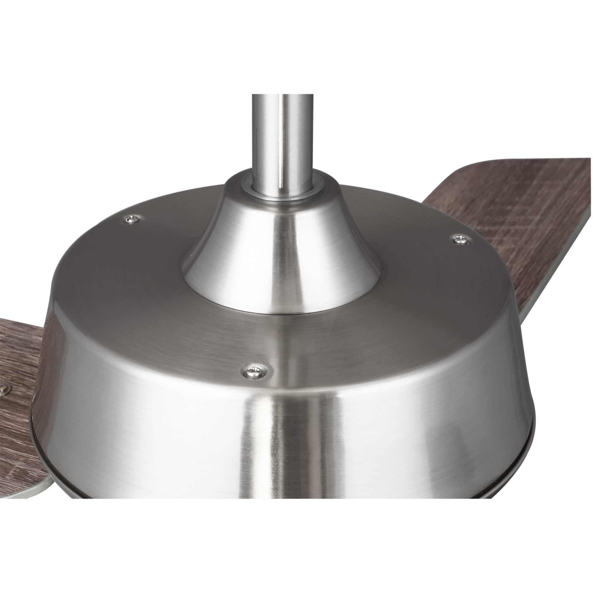 Shown in Brushed Nickel finish and Fob Finish - Maple & Pull Chain Finish - Chrome accent