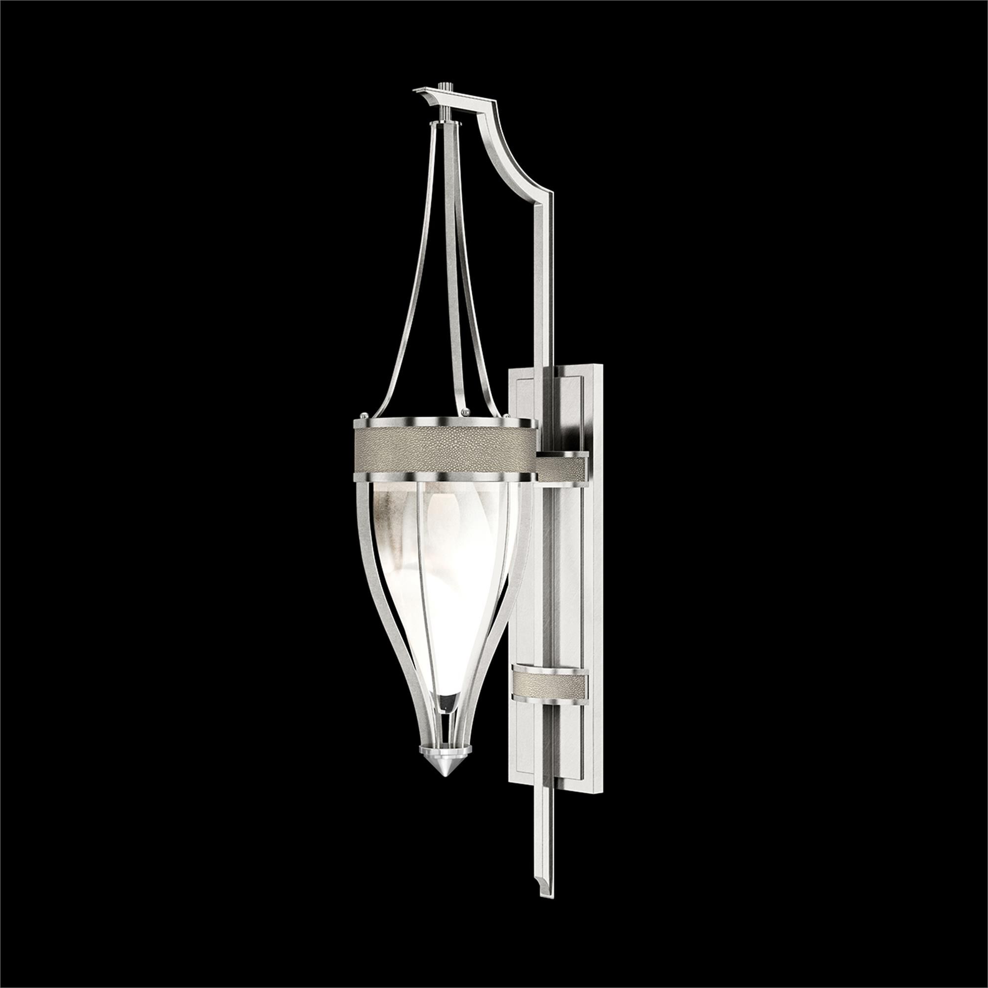 Shown in Silver Leaf and Nickel  finish and Coco accent