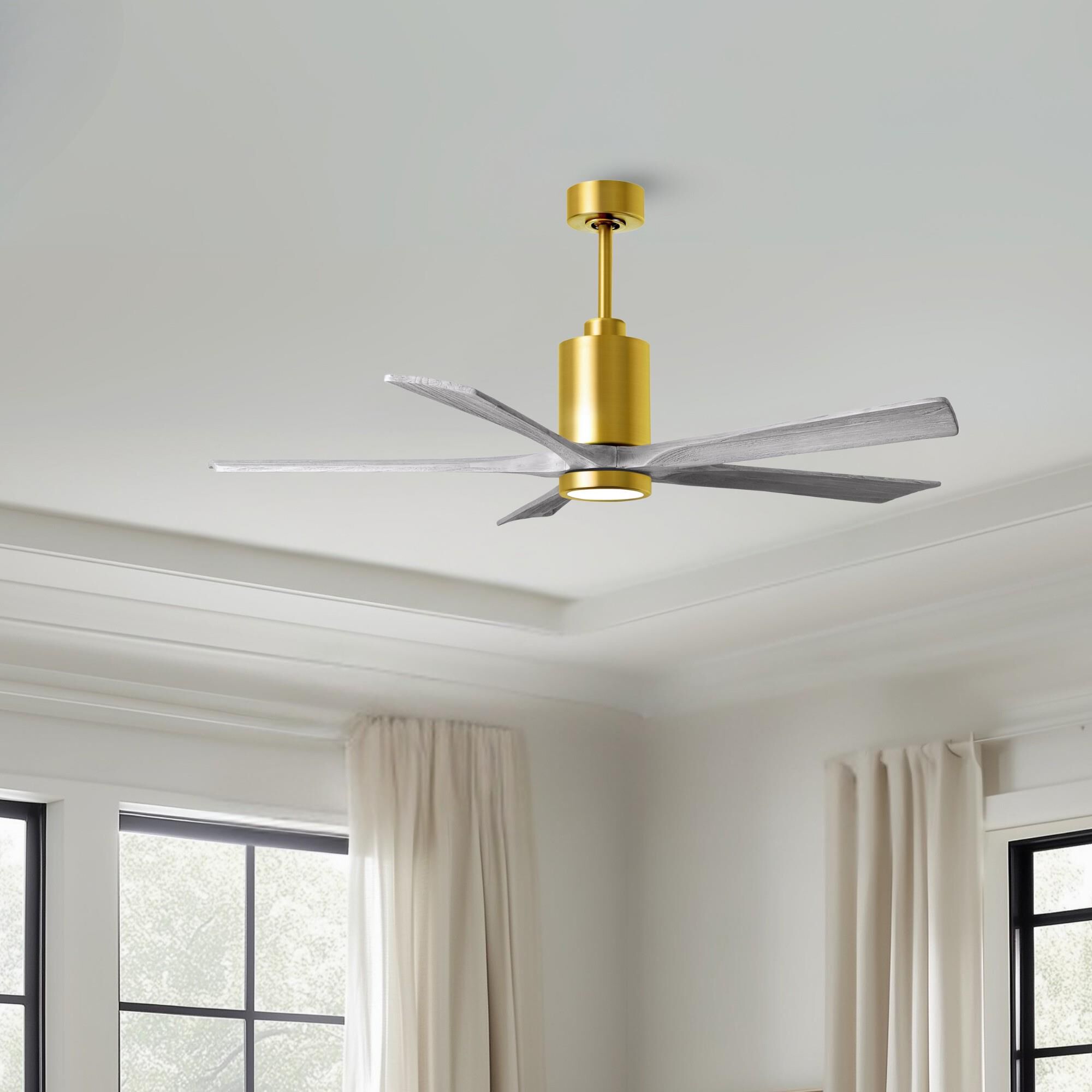 Patricia 60 Inch Ceiling Fan with Light Kit by Matthews Fan Company