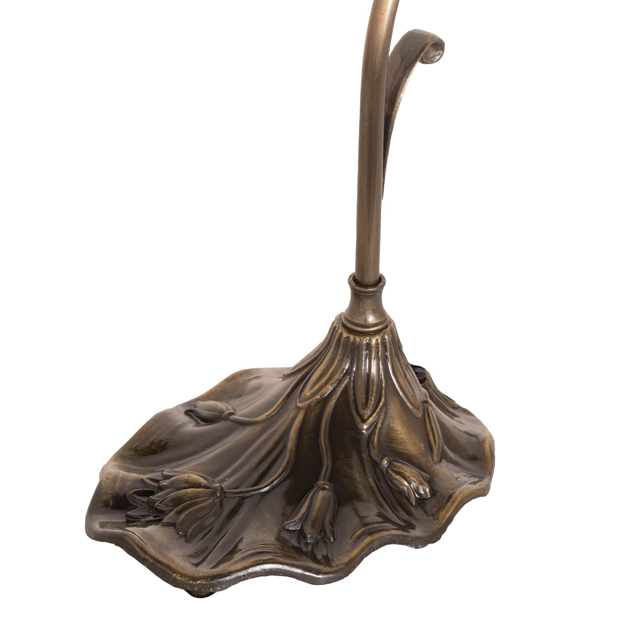 Stained Glass Pond Lily 15 Inch Accent Lamp by Meyda Lighting