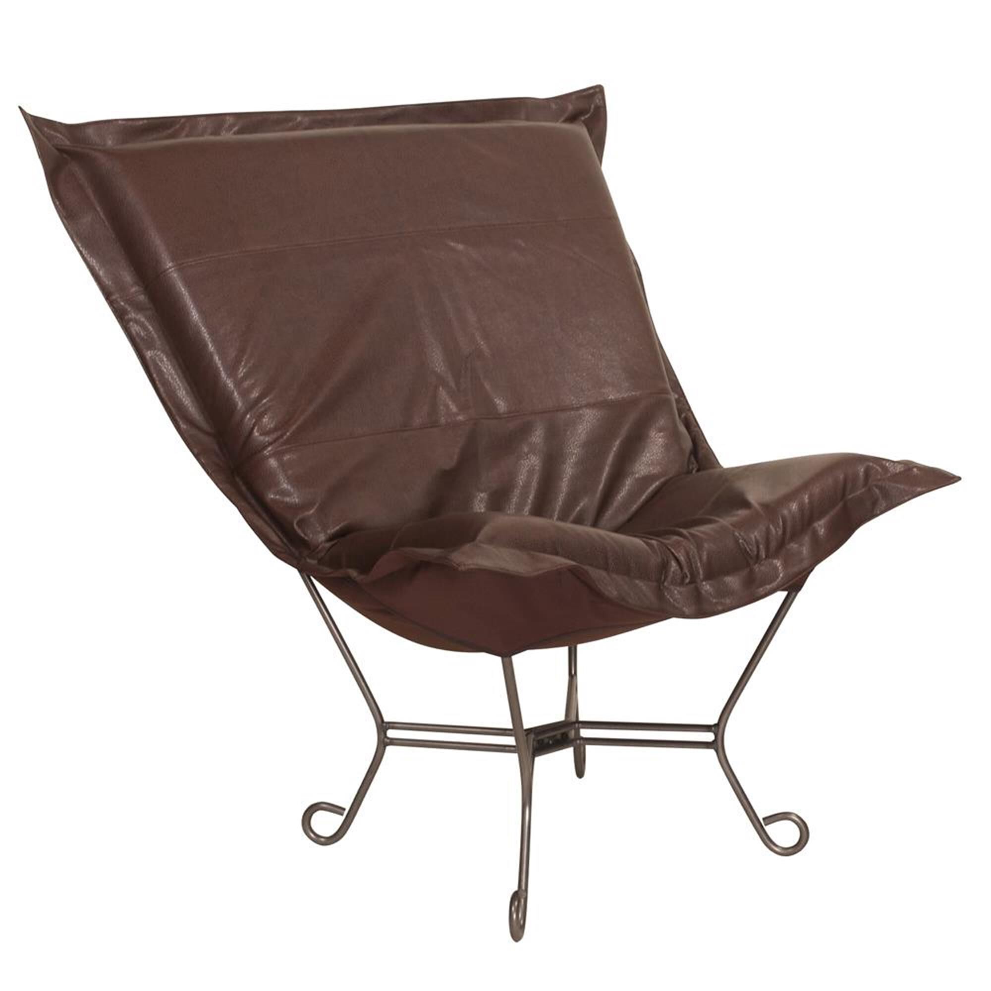 Scroll Puff Side Chair by Howard Elliott Collection
