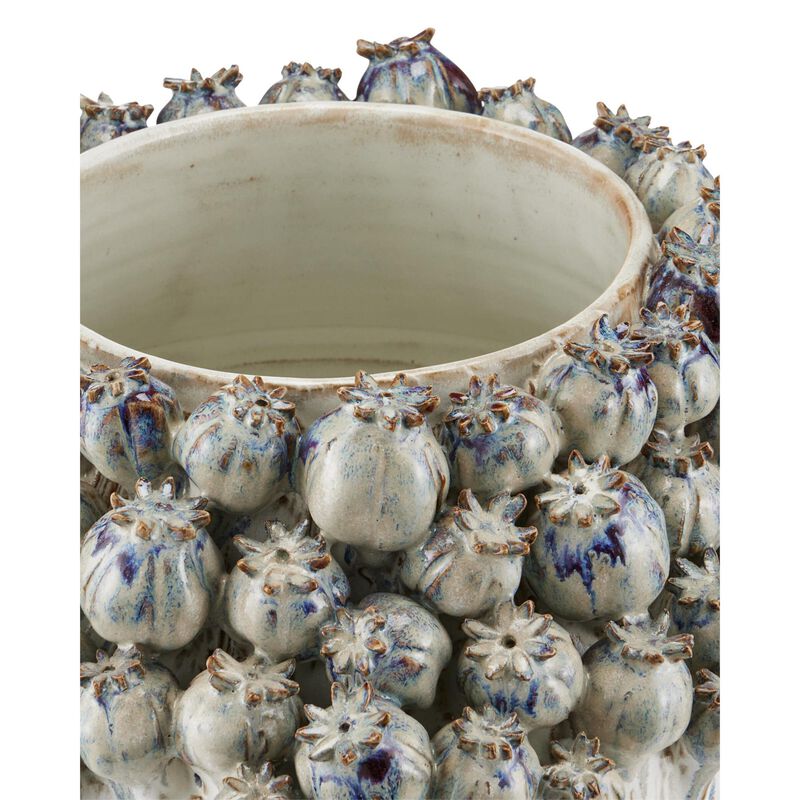 Poppy Pod Crown Large 15 Inch Vase-Urn by Currey and Company