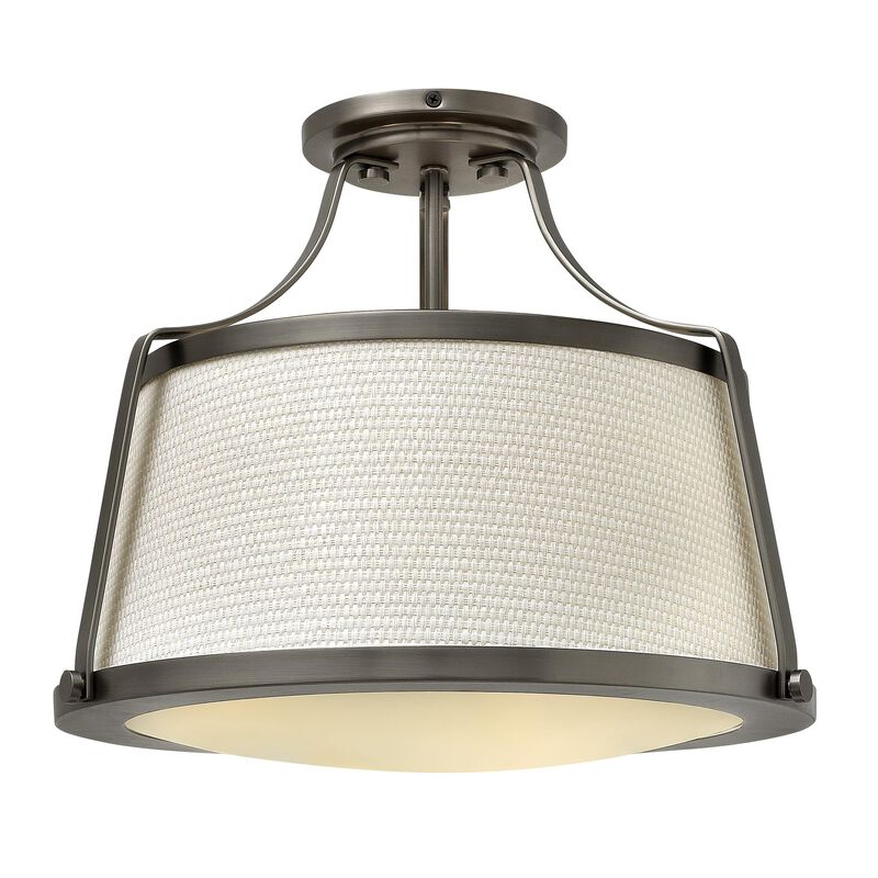 Charlotte 16 Inch Semi Flush Mount by Hinkley