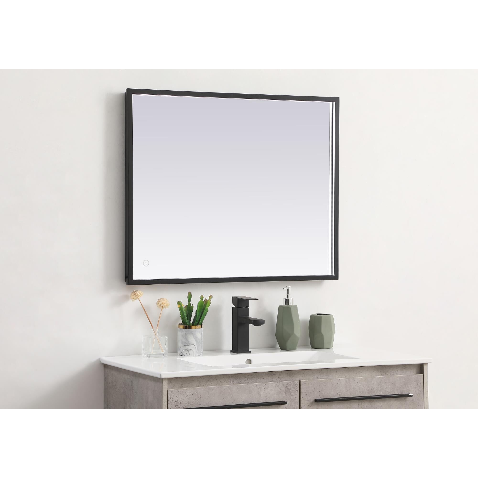 Pier LED Lighted Mirror by Elegant Decor
