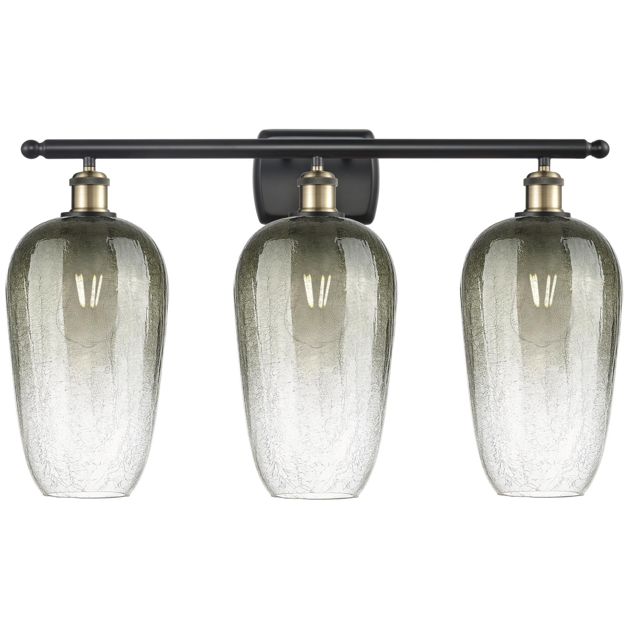 Shown in Black Antique Brass finish and Slate glass